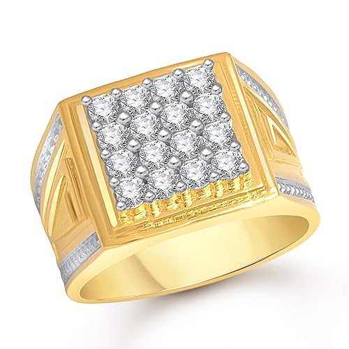 MEENAZ Jewellery Valentine Birthday Gifts Styish Gold Jewellery Rings for Men Man Boys Gents Boyfriend Ring -FR457 (20)
