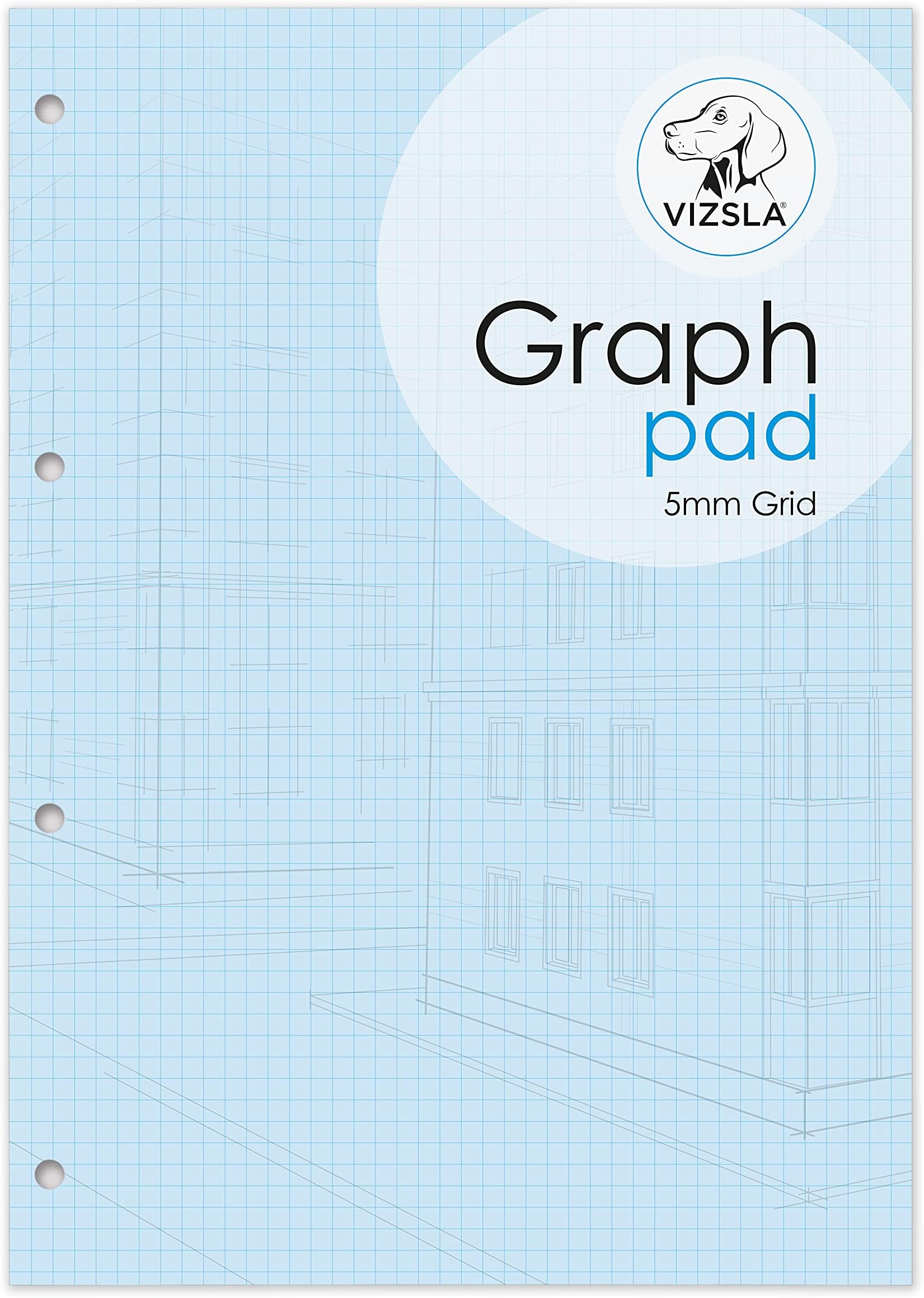 A4 Graph pad, 5mm with Cover (Single Pack)
