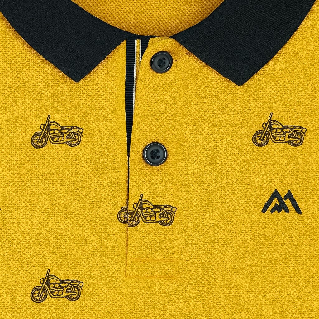Generico Polo para niños y niñas, camiseta amarilla para niño y niño, camiseta para 3-9 años, ropa de verano de alta calidad, cómoda y transpirable, elegante, 3106