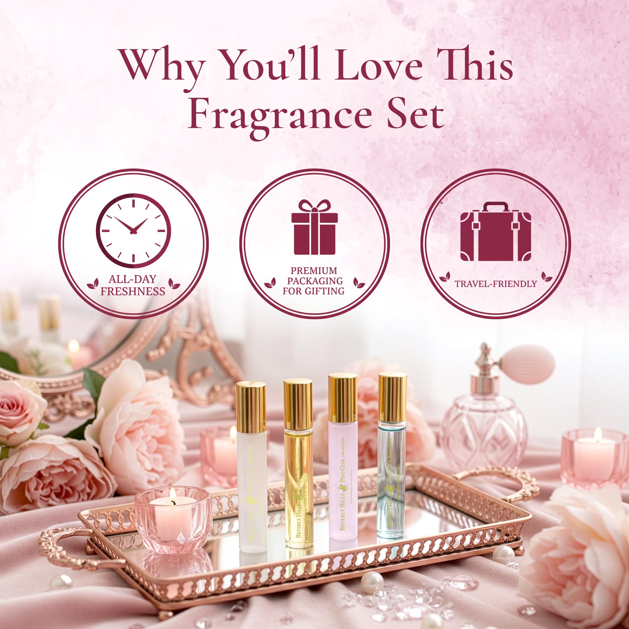 Amazon.com : Beverly Hills Polo Club Women's Perfume Gift Set