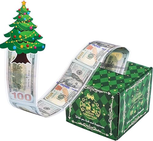 Caja de dinero de Navidad para regalo en efectivo, soporte sorpresa para dinero en efectivo para niños y adultos, caja de dinero divertida de