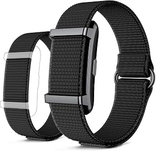 KSIX Vitalis Pulsera Inteligente sin Pantalla, smartband Minimalista con Monitor de frecuencia cardíaca, oxígeno, Temperatura, sueño y estrés, Resistencia 5 ATM, 30 días autonomía, 2 Correas, Negro