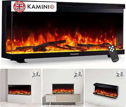 KAMINIO  Lea PRO 36 Electric fire with heater and flame effect