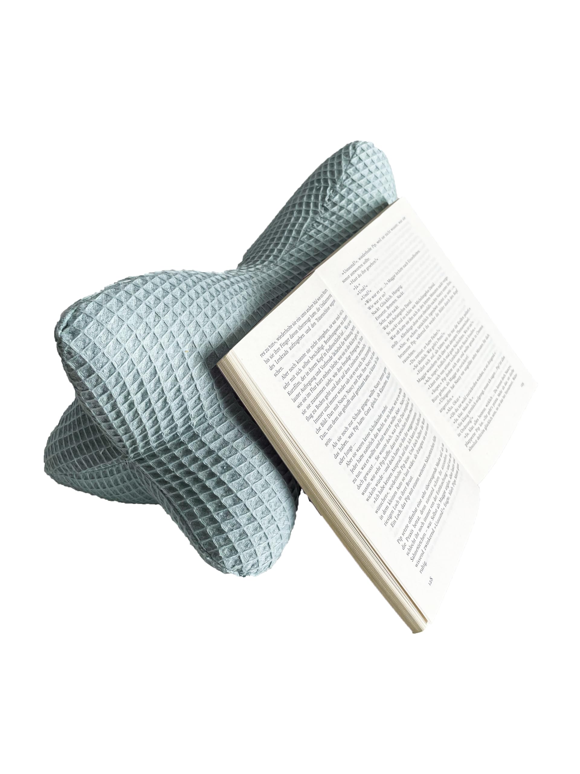 seakers Cojín para huesos de lectura, para adultos y niños, lavable y 100% cómodo, perfecto como cojín de lectura, cojín cervical o cojín cervical para relajarse y leer, verde menta