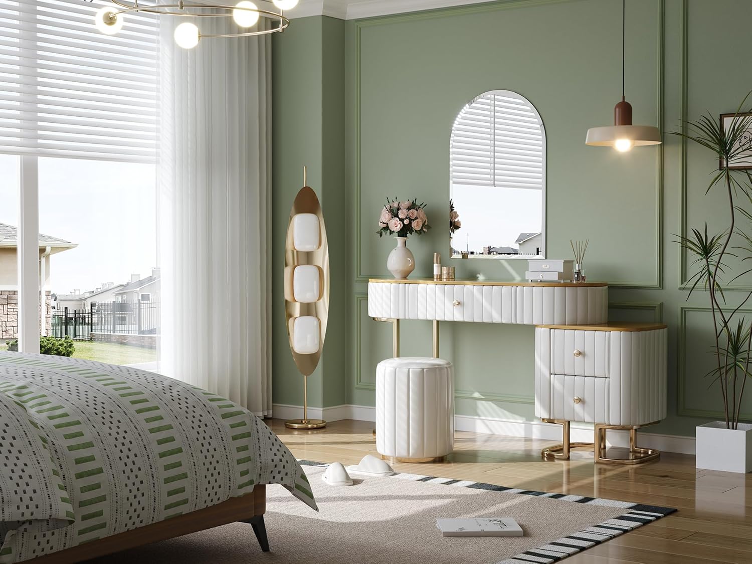 Frameless Bathroom Mirror, 22" x 30" Arched Vanity Mirror for Wall Beveled, Arch Wall Mounted Mirror for Hallway, Entryways, Over Sink - Image 8