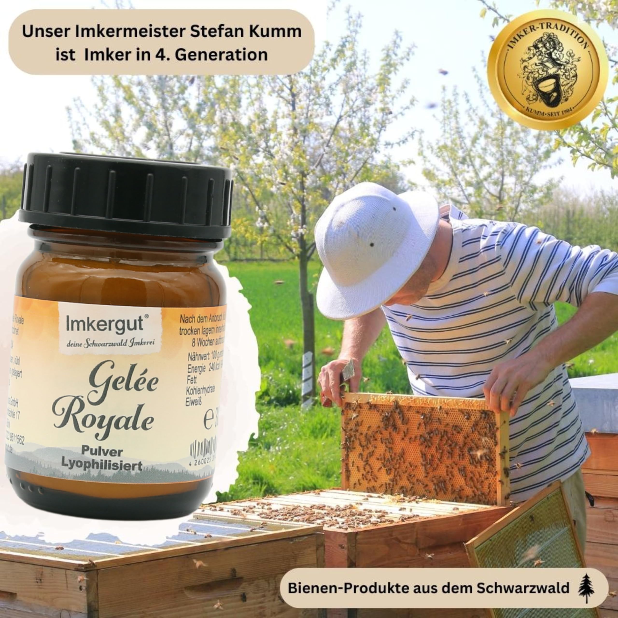 Imkergut Gelée Royale Pulver | lyophilisiertes Gelée Royale | schonend gefriergetrocknet | 30g