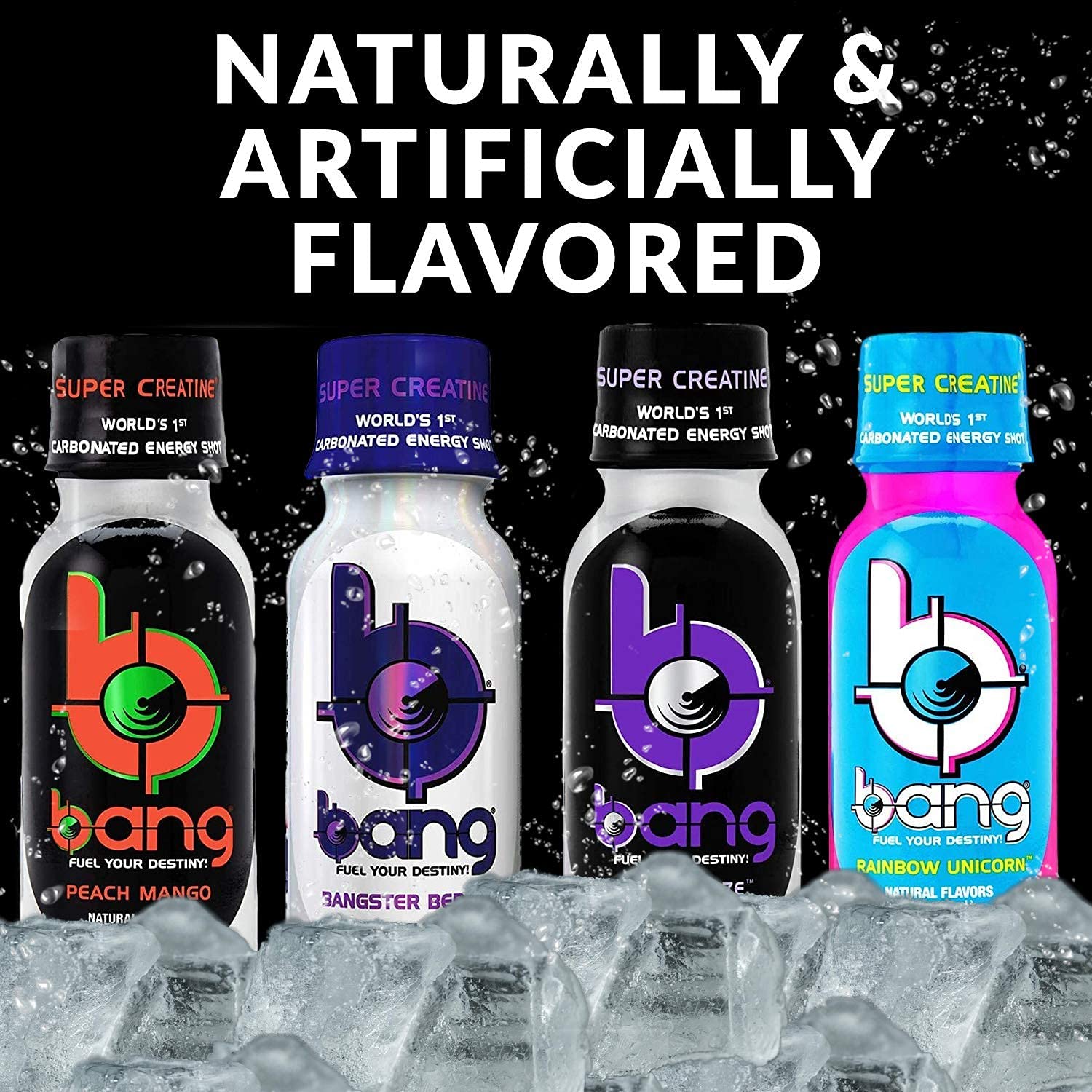 Bang Energy Shots Variety Pack. Low Calorie Carbonated, Gluten Free