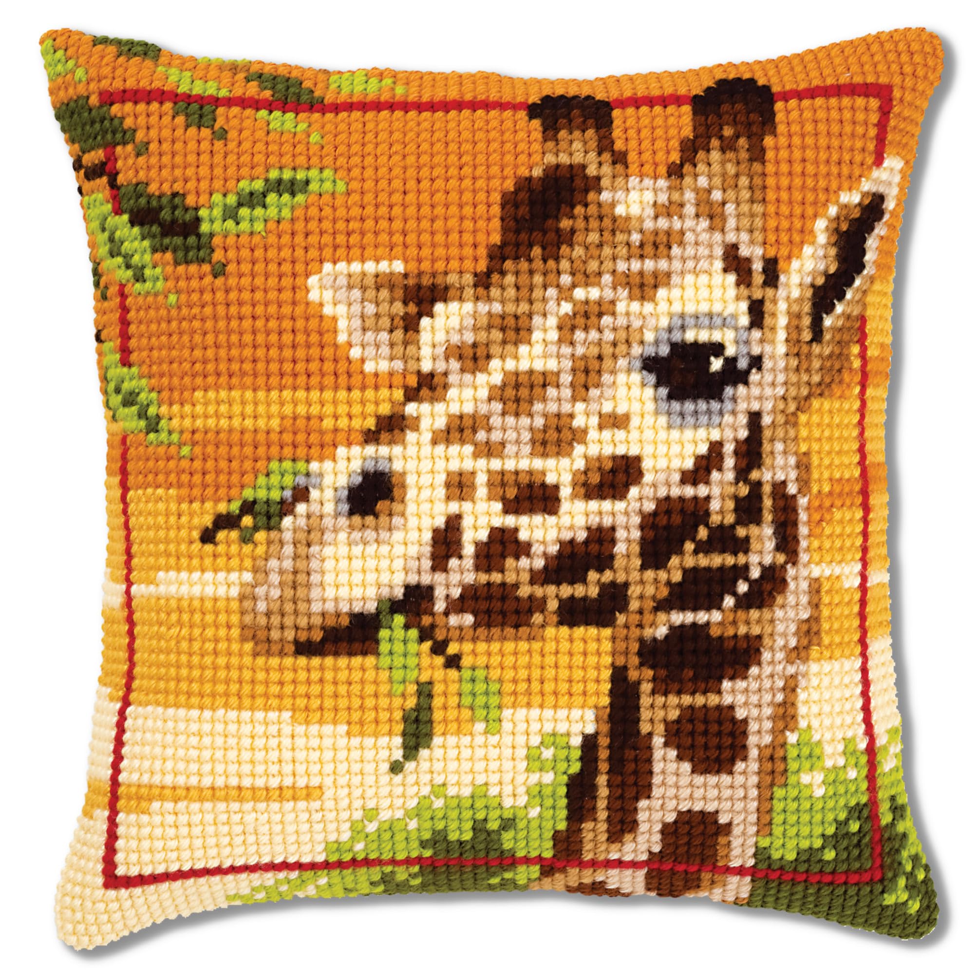 Groves Of Thames Cushion GiraffeCross Stitch Kit: Cushion: GiraffeVervaco from B&Q