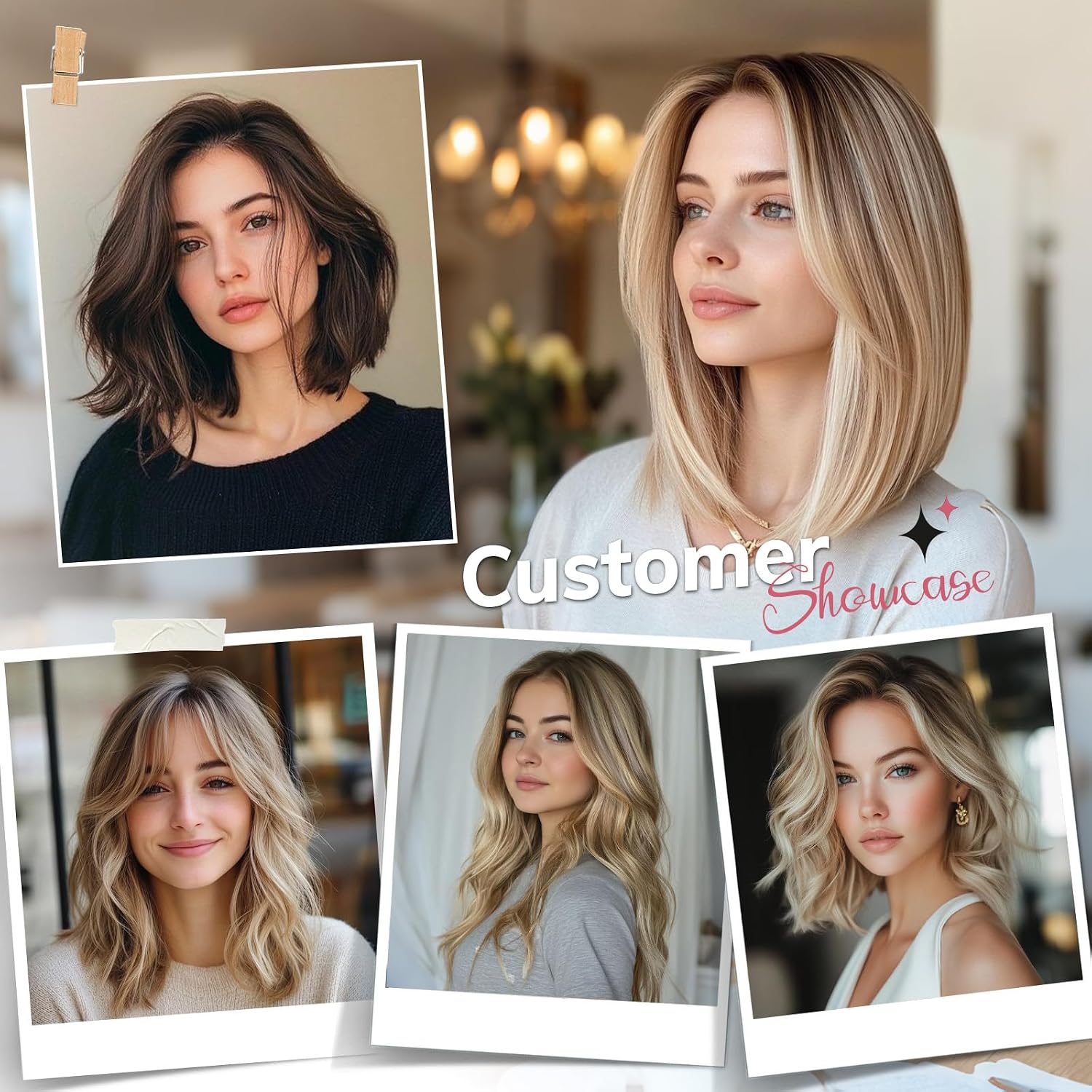 Human Hair Toppers for Women with Thinning Hair Toppers for Women Real Human Hair Pieces for Hairloss 3×4Inch Swiss Base for Daily Wear 10Inch ((Ombre Light Brown with Blond Highlight)
