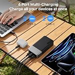 NOBIS 45W Banque d'électricité 20000mAh - Chargeur portable charge rapide avec 2*USB-C(in/out) & 2*USB-A, affichage numérique & Petit mode actuel, compatible avec le téléphone 17 16 S25, Consoles de jeu