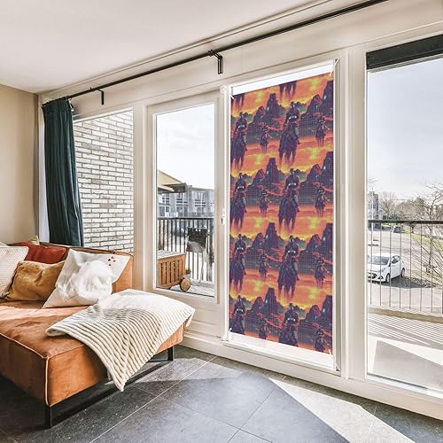 Miniatura 4 de Door Covers Decorations - Cyber Retro Western Cowboy Print Summer Spring Door Banners for Front, Winter Fall Sign Cover Banner Hanging Backdrop for