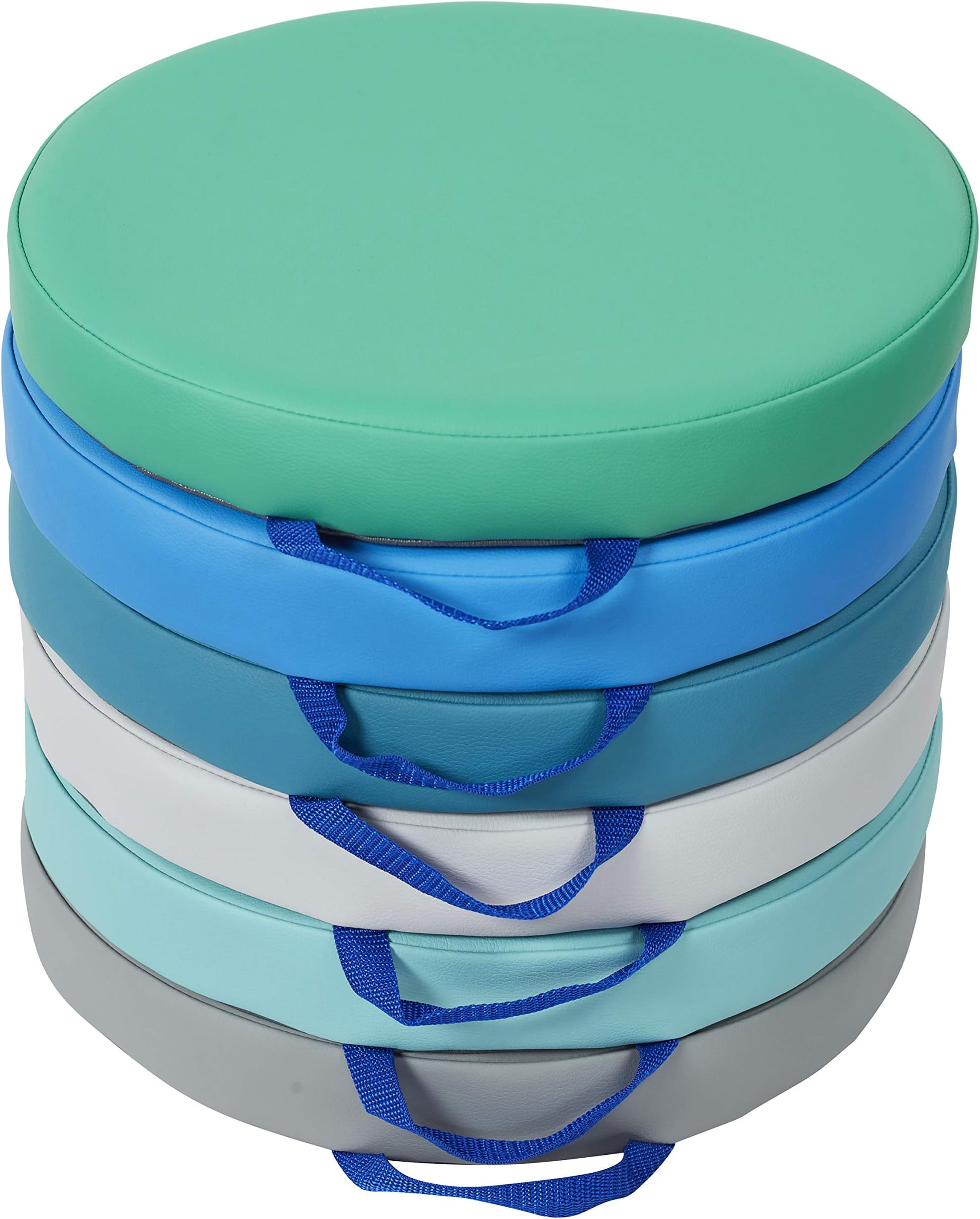 SoftScape 15 in Round Floor Cushions, 6-Pack