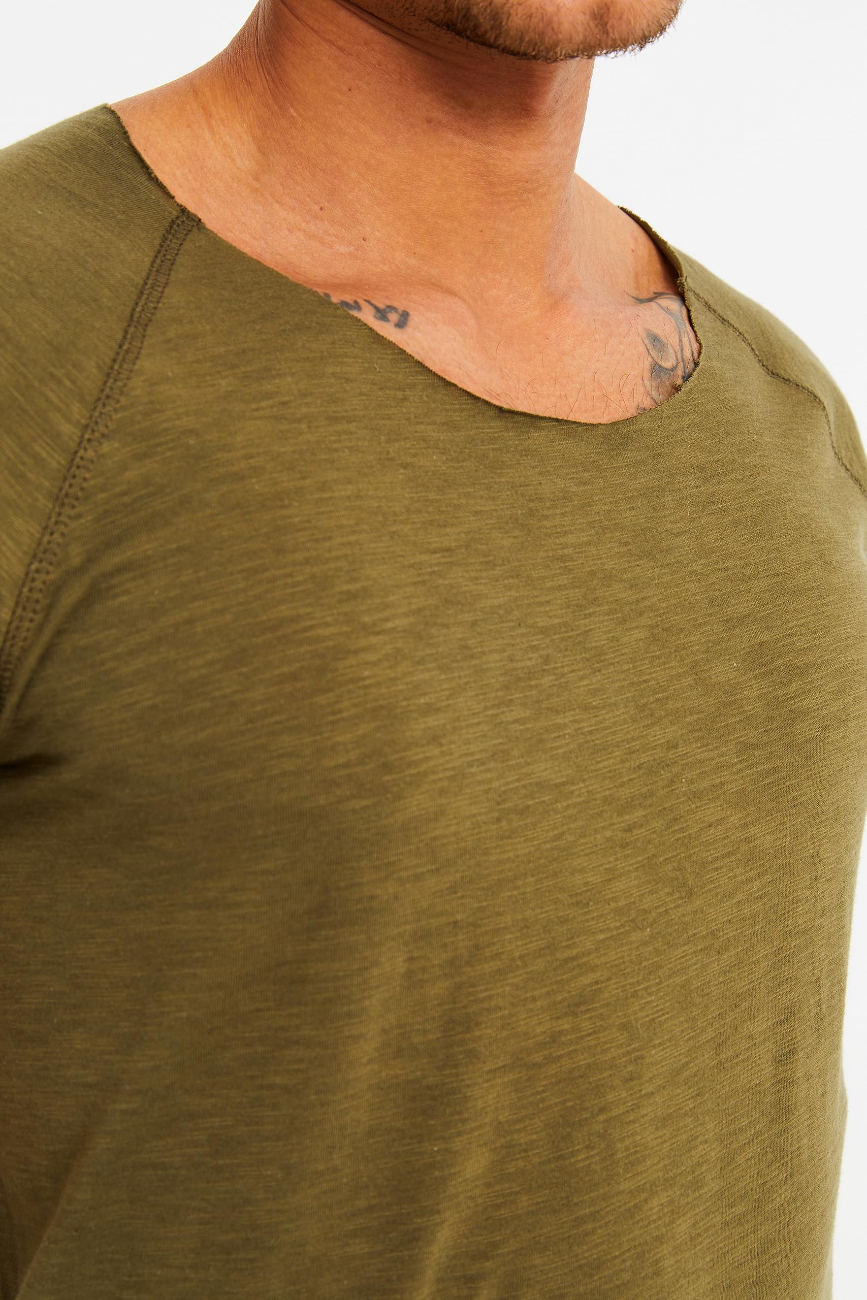 Leif Nelson T-Shirt Uomo Girocollo Collo LN-6340