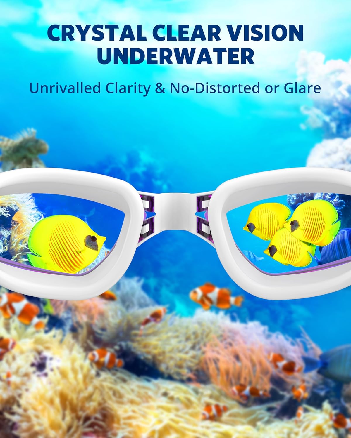 Aegend Swim Goggles, Swimming Goggles No Leaking Full Protection Adult Men Women Youth - Image 5
