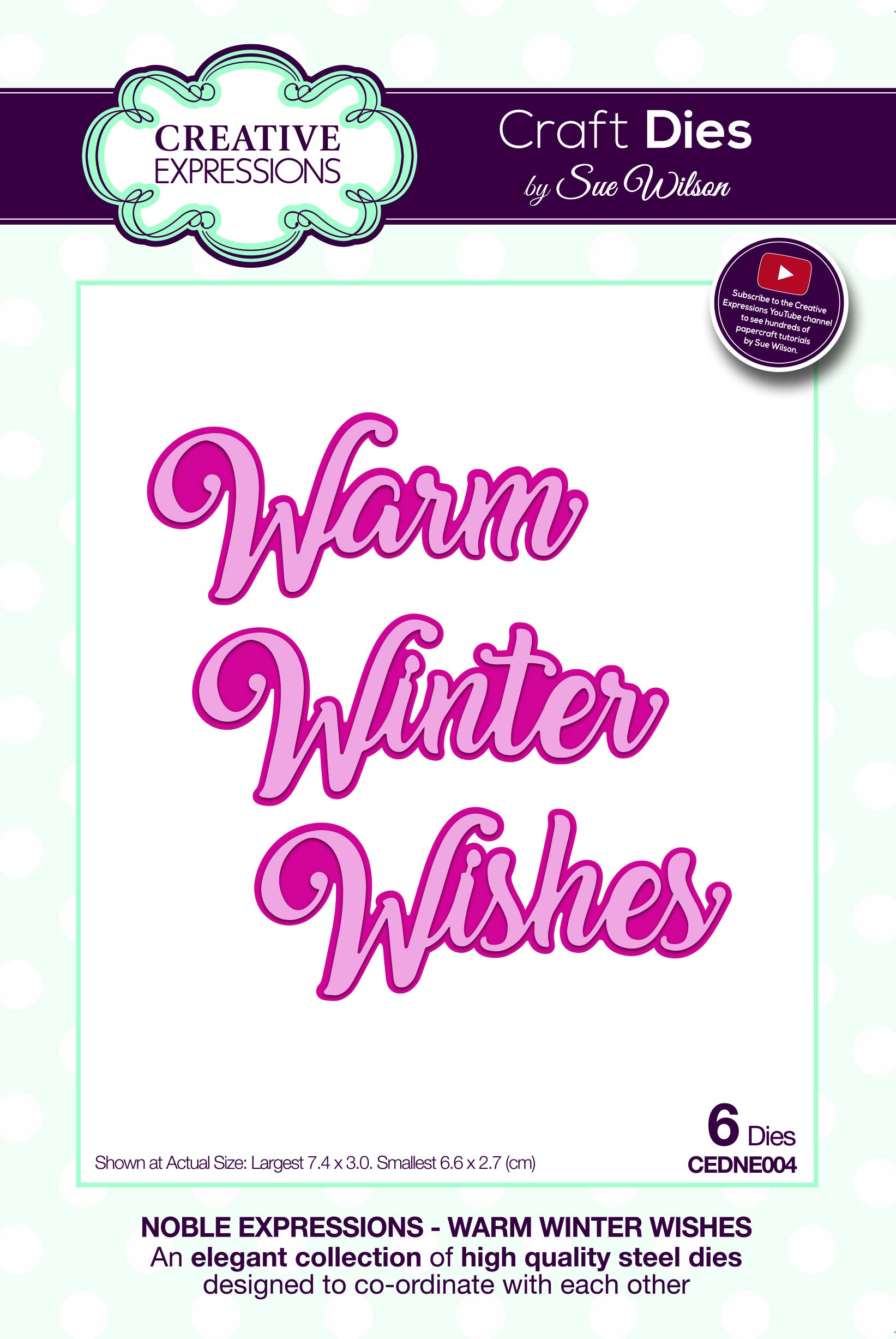 Creative Expressions Metal Sue Wilson Noble Expressions Winter Wishes Craft Die