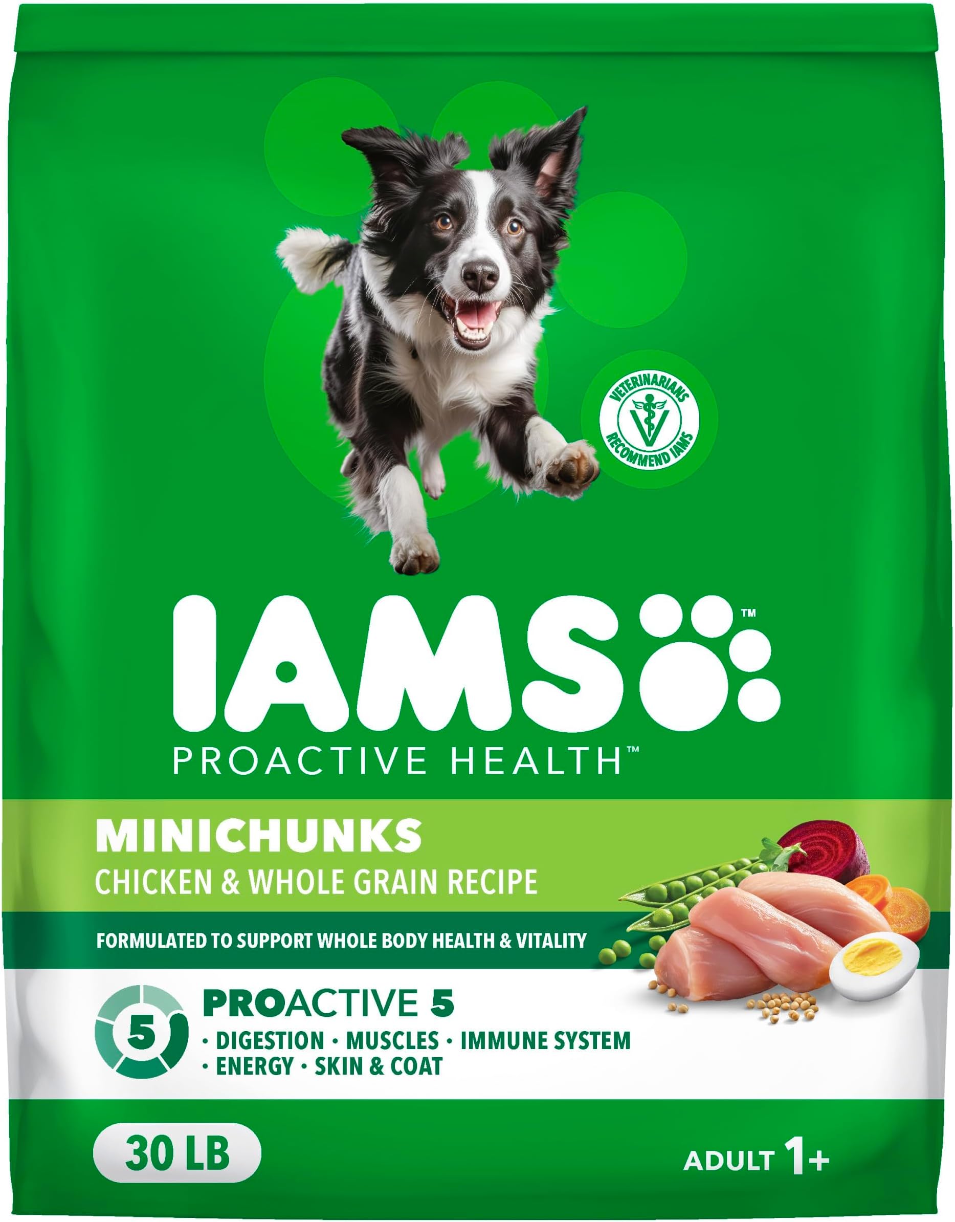 Proactive Health Adult Minichunks Premium Dry Dog Food, Adult Dog Food Dry Recipe, 30 lb. Bag