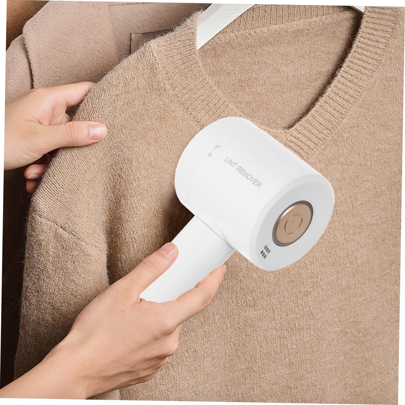 Quitapelusas para Ropa Eléctrico USB Eliminador de Pelotillas para Ropa Quita Pelusas para Diseño Práctico Blanco | Abs Plástico, Diseño Práctico, Remueve Pelusa y Bolas de Pelo, 500mah, Uso Doméstico