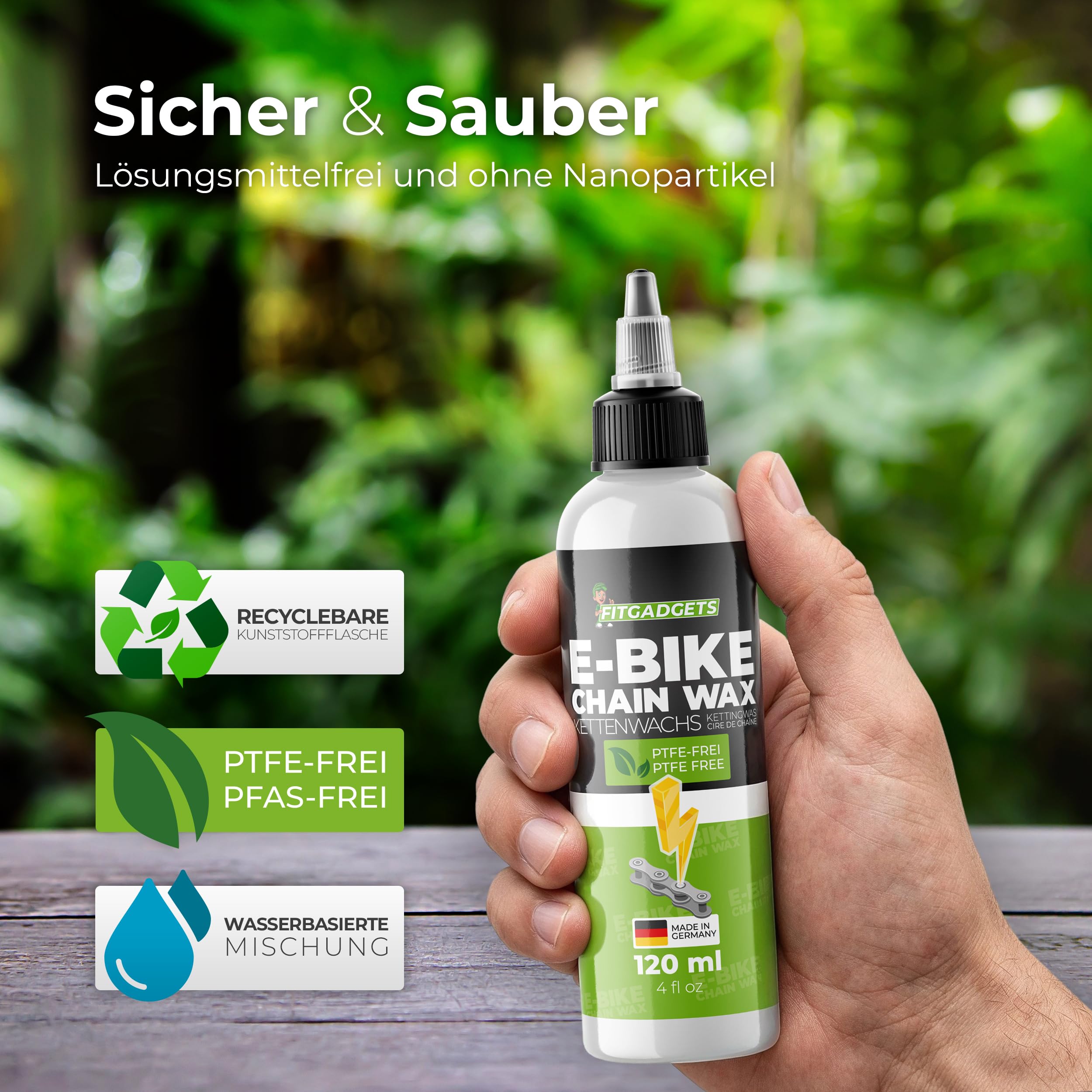 Lot De 3 Anneaux De Cire Pour Chaîne De Vélo – Entretien Propre à La Cire Chaude, Réutilisables