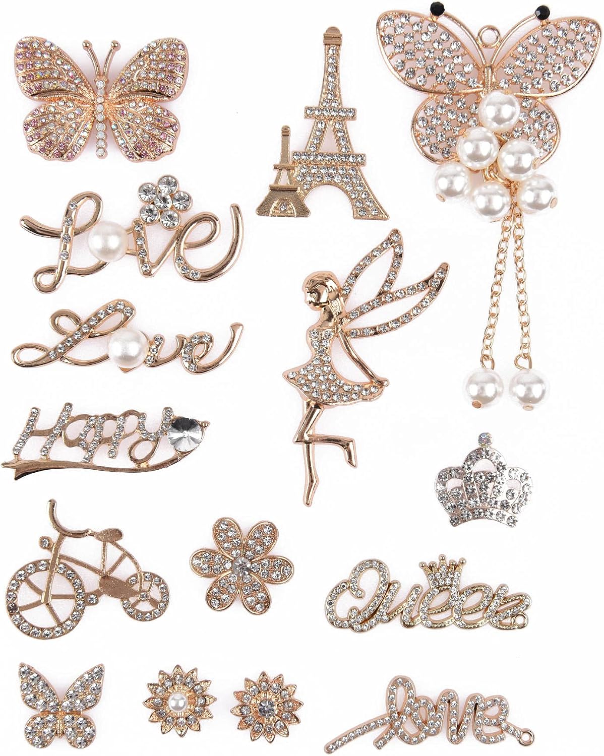 UNN Enamel Bling Shoe Decoration Charms Accessories