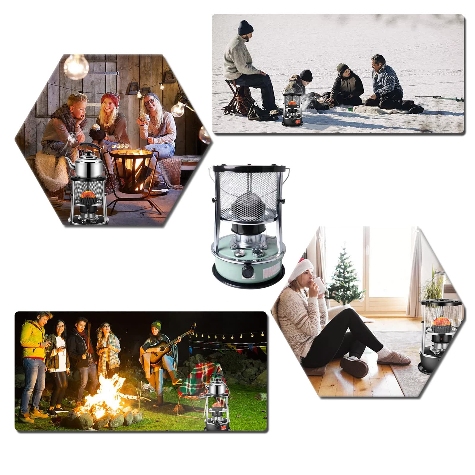 Petroleumofen für Innenräume,Petroleum Heizung Mobile Heizstrahler,Notheizung Ohne Strom, Für Indoor Outdoor Camping Zeltheizung Kochen