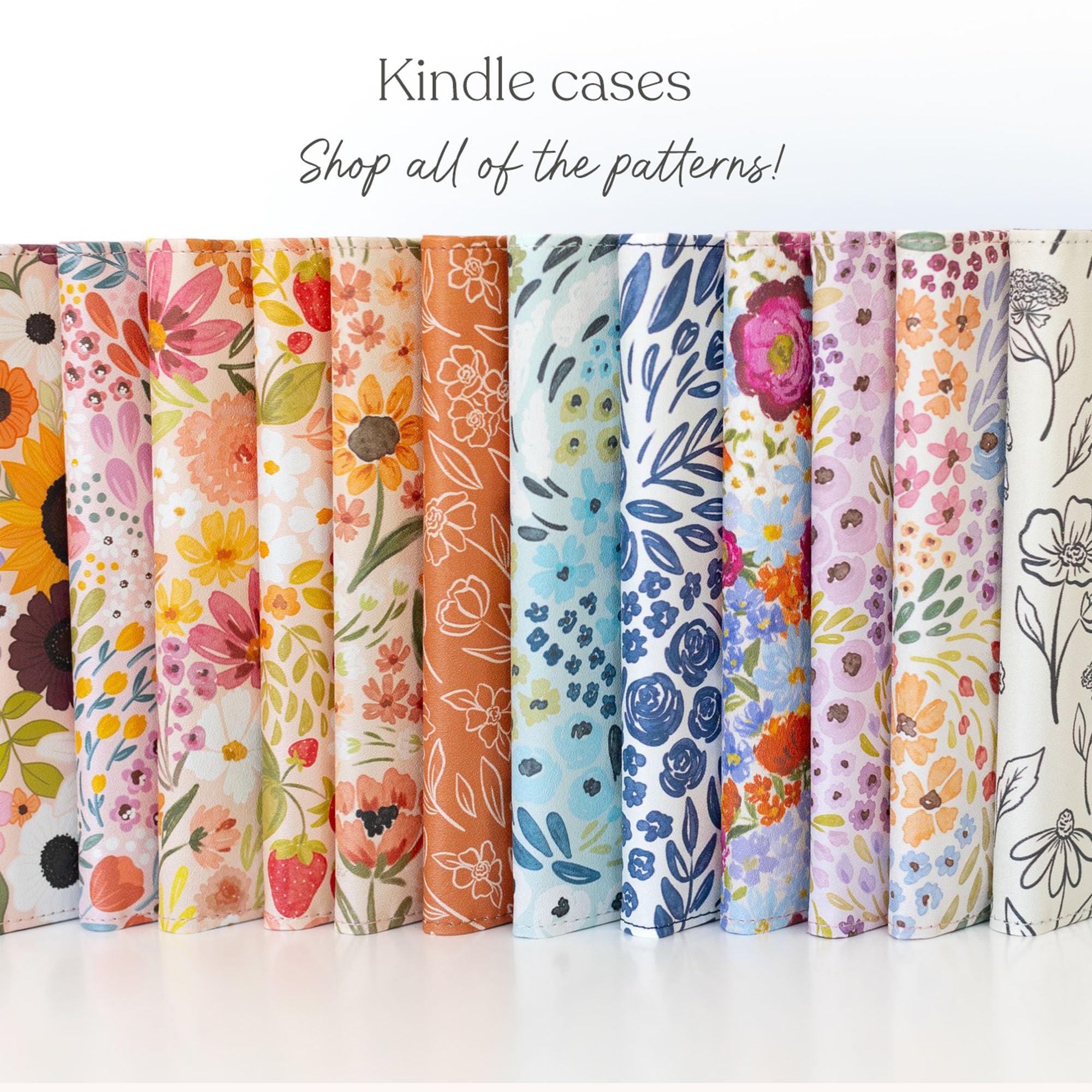 Elyse Breanne Design, Compatibile con Paperwhite, Kindle Reader di 11a generazione, guscio in pelle PU, custodia per dispositivo intelligente, cinturino elastico, cavalletto posteriore per alzarsi