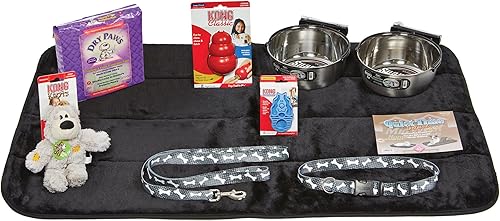 Miniatura 2 de MidWest Homes for Pets Kit de iniciación para cachorros para razas de perros medianas, el kit incluye juguetes y golosinas Kong Classic  Correa y