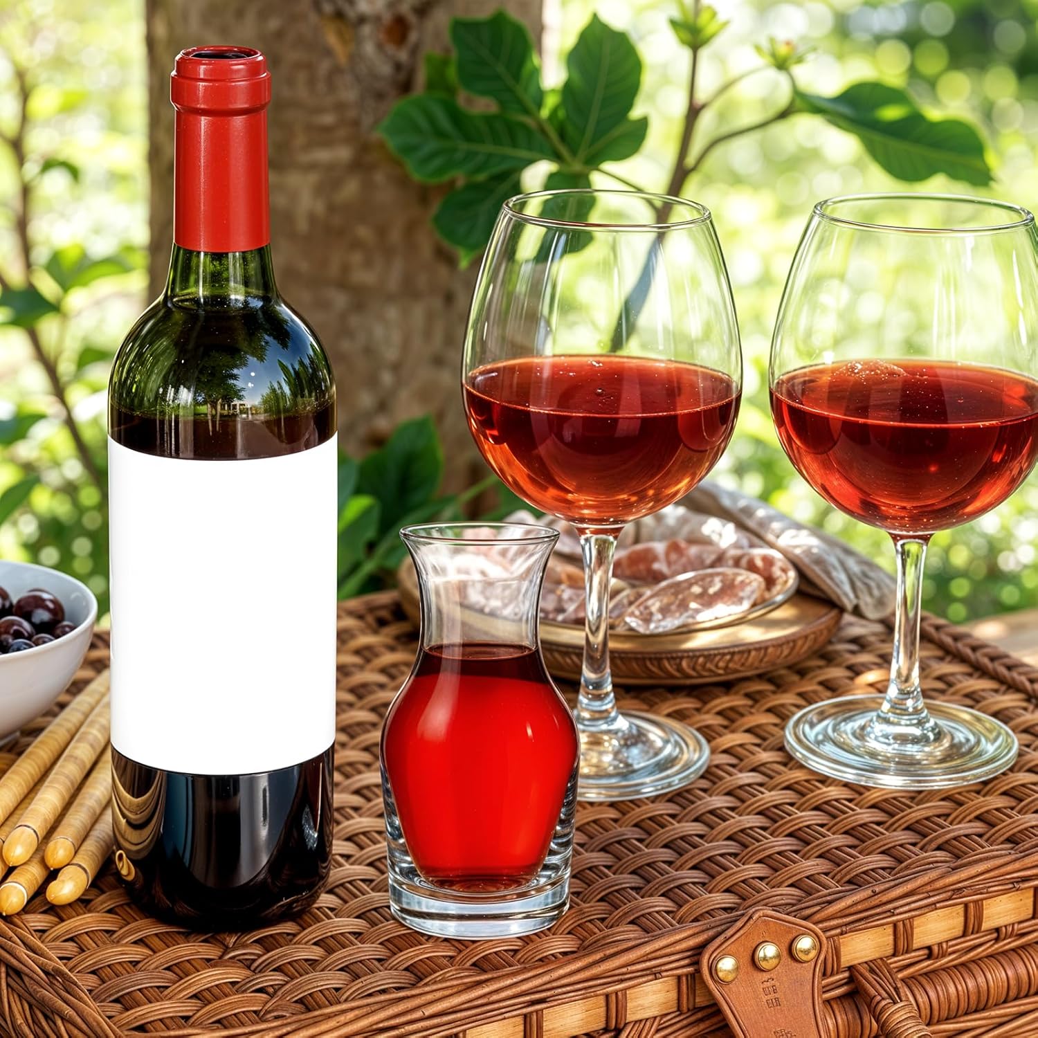 Ptwola 12 Pack Single Serving Small Wine Carafe Glass, 6.5 Oz Mini Portion Individual Pours Wine Decanter for Tasting Champagne Juice Refill Dinner Parties Bars Restaurants Home