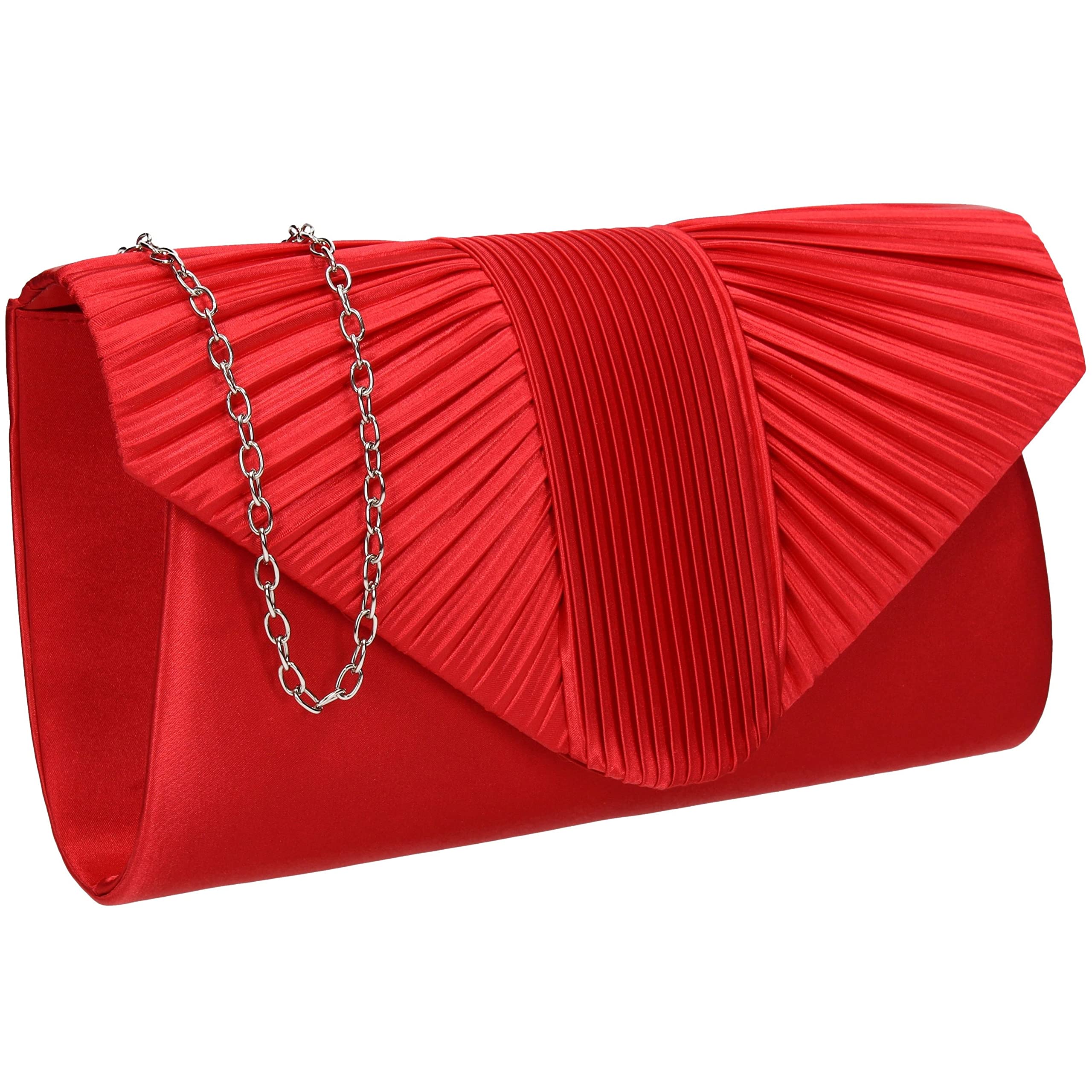 SwankySwans Women's Sophie Clutch Bag, Red