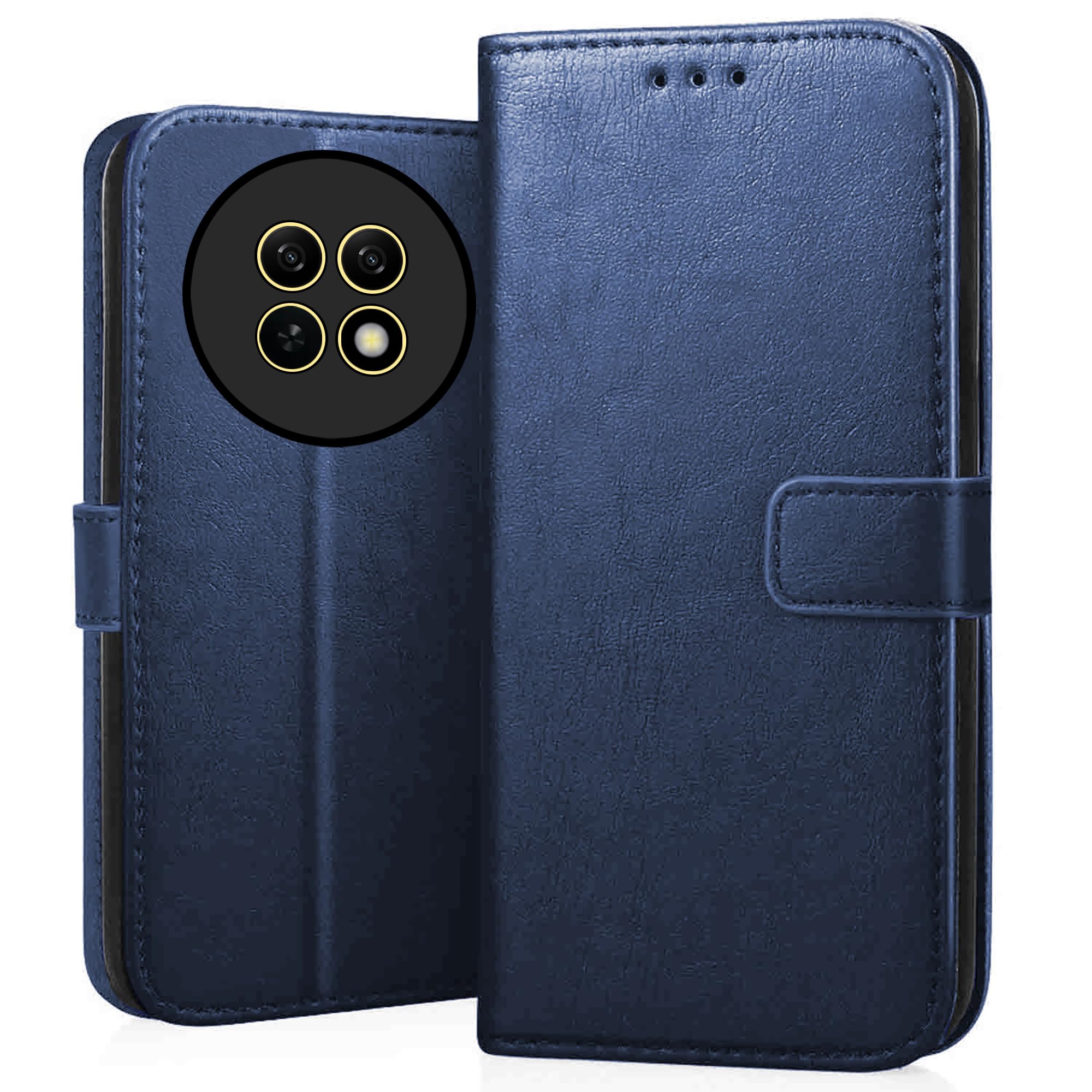 CEDO Realme Narzo N65 / Realme C65 (5G) Flip Cover | Leather Finish | Inside Pockets & Inbuilt Stand | Shockproof Wallet Style Magnetic Closure Back Case Flipcover (Blue) (B0D549Z768) Amazon Price History, Amazon Price Tracker
