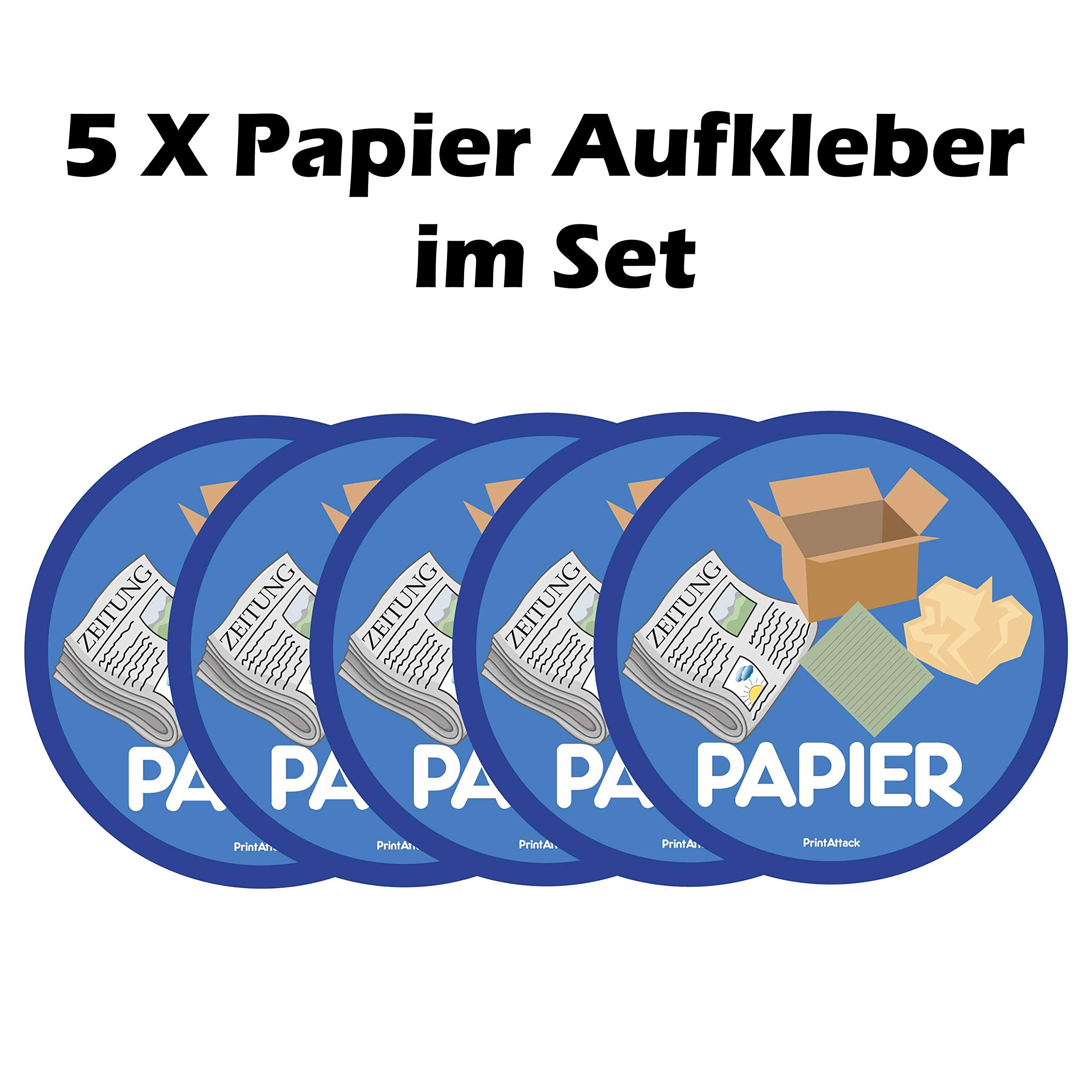 Frank Paperman® Afvalscheiding van 7 stickers, zelfklevend Frank Paperman® Afvalscheiding van 7 stickers, zelfklevend