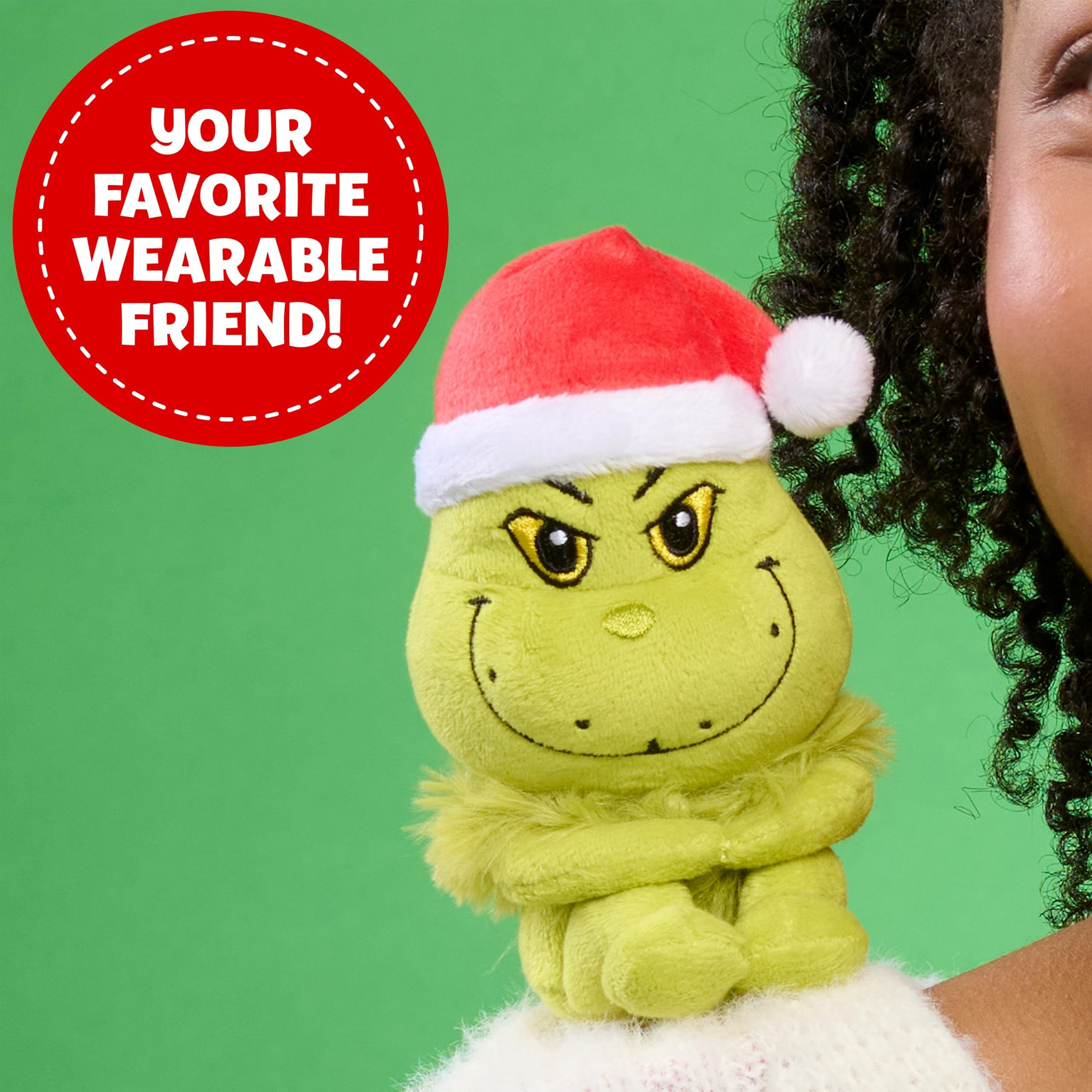 Dr. Seuss Grinch Perch'd Spalla Peluche - Grinch