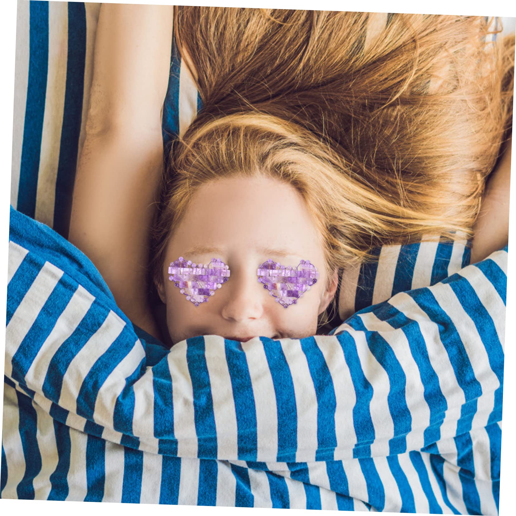 1par De De Jade Natural Reutilizable Efecto Frío Para Relajación y Reducción De Ojeras Para Días Especiales