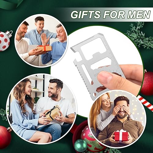 Miniatura 5 de Multiherramienta para tarjetas de crédito de supervivencia, herramienta de supervivencia 11 en 1 para abridor de cerveza, billetera,