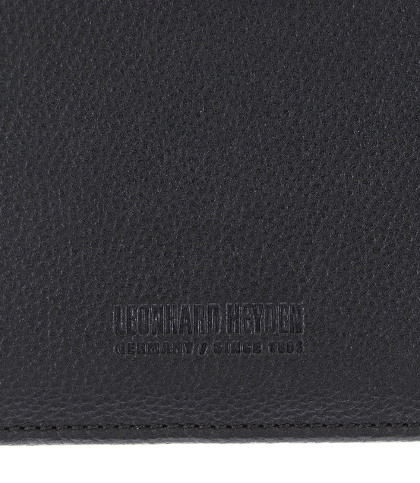 Leonhard Heyden Leder mit Laptopfach Berlin Schreibmappe 7349 Schwarz