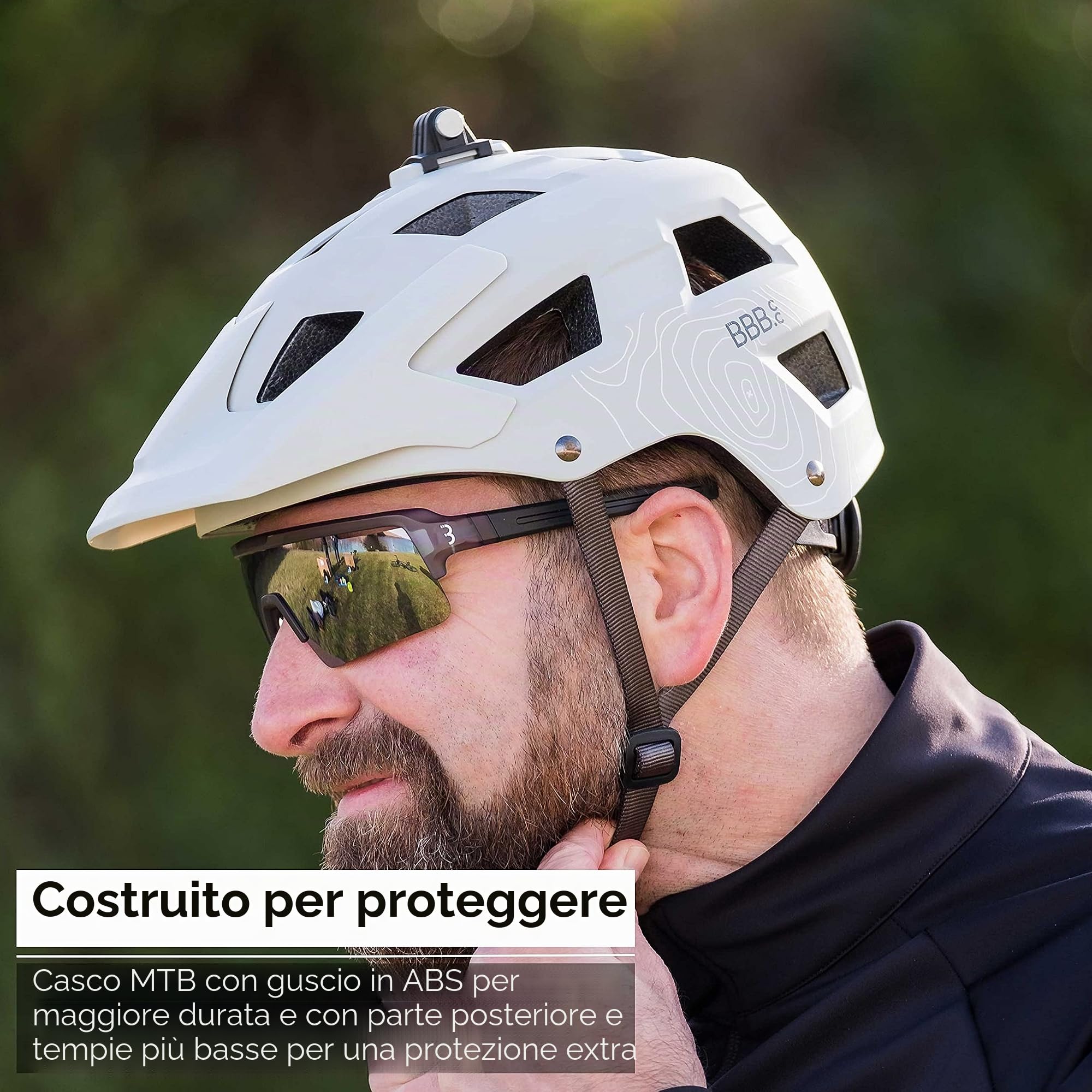 BBB Cycling Casco Da Bici Uomo e Donna Visore Rimovibile e Reti Anti Insetto Ciclismo e MTB Condor BHE-35