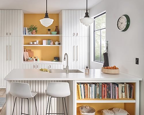 Miniatura 2 de Moen Riley Spot Resist - Grifo de cocina inoxidable con rociador extraíble, arco alto, con Reflex y Power Clean, 7402SRS