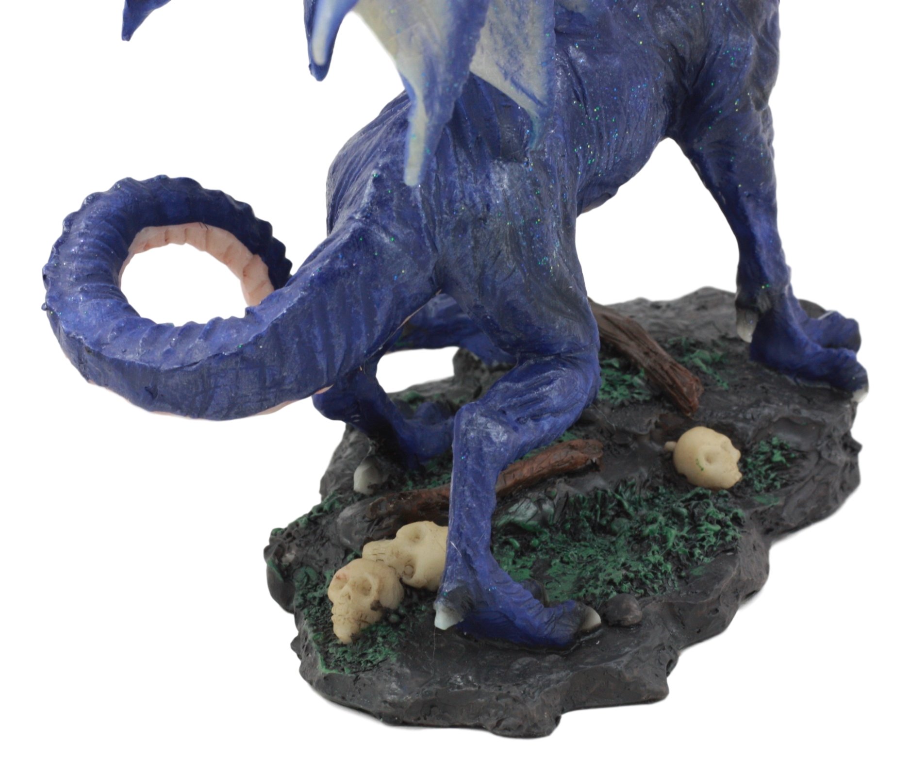 Amazon.co.jp: Ebros Inkhart クロウイングブルードラゴン像 長