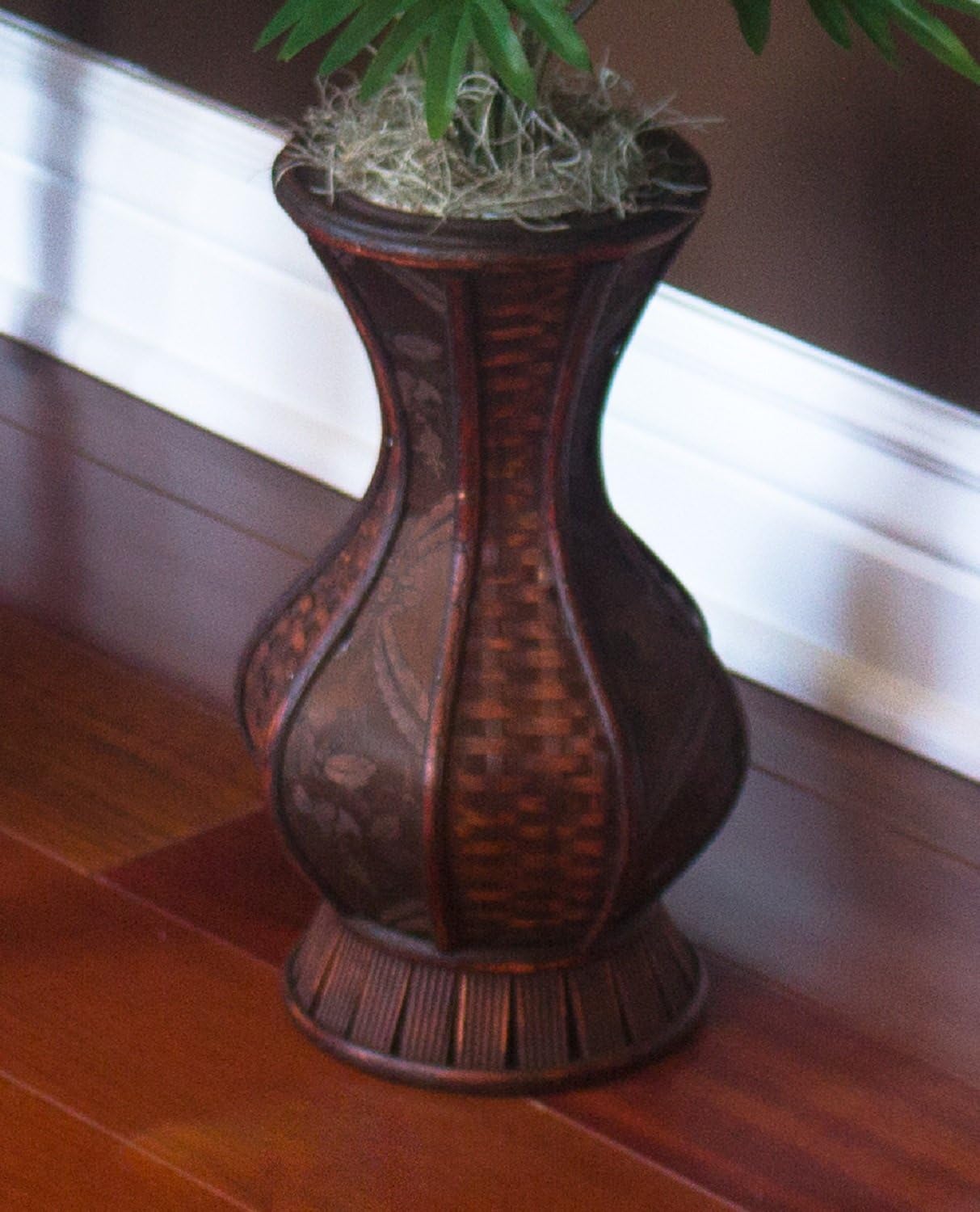 Elegant Areca Palm Silk Arrangement in Decorative Urn, 37 in.