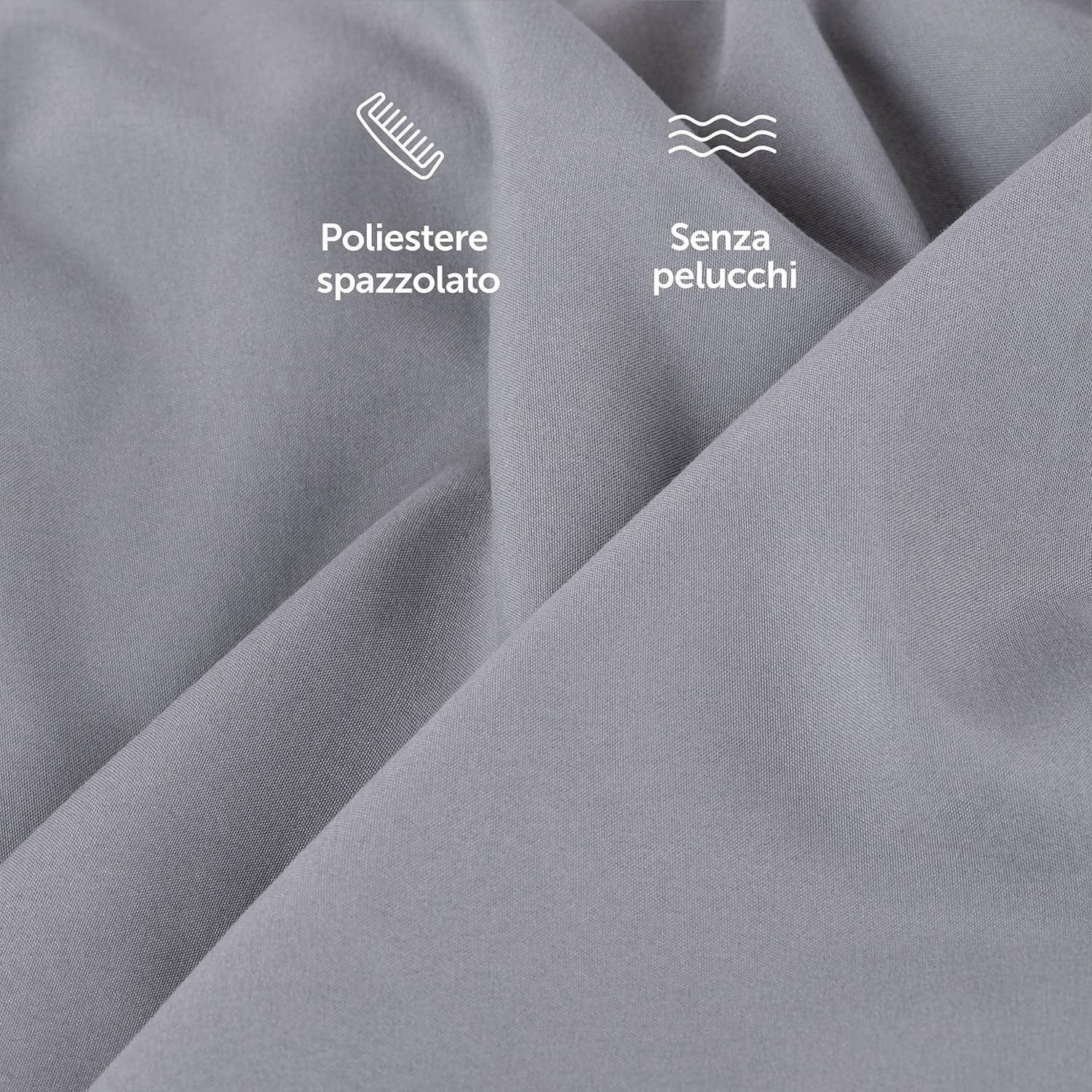 Blumtal Federe Cuscini Divano 60x60 cm - Set di Copricuscini per Divani in Microfibra a 2 Pezzi con Chiusura a Busta, certificati Oeko-Tex, extra morbidi e lavabili - Grigio