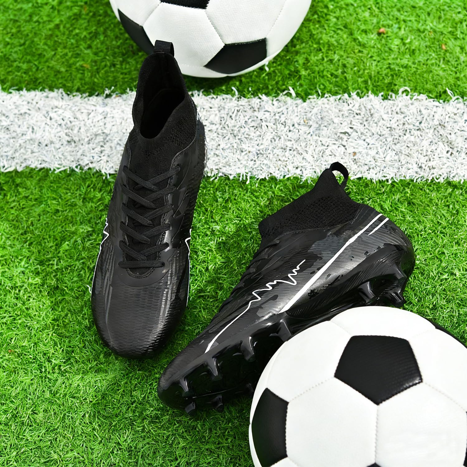 Zapatillas de Fútbol Hombre Spike Profesionales Atletismo Calzado de Fútbol Turf Training Zapatillas de Deporte Equipo Futbol de Competición
