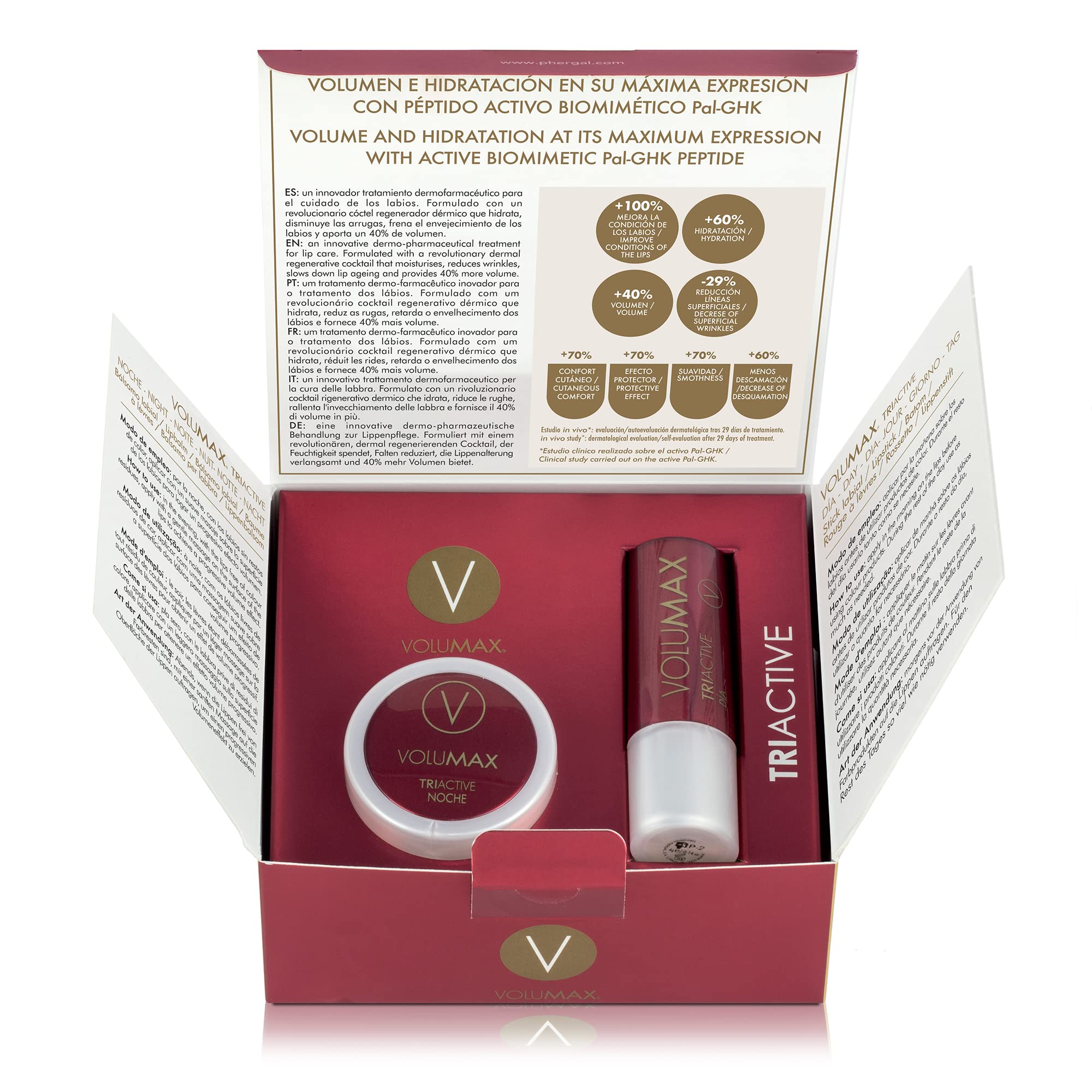Volumax Filler Instinct – Anti‑Aging Lip Volumising Treatment | Overnight treatment and Day Stick | Reduces wrinkles, repairs and deeply hydrates | Infused with Tripeptide Pal-GHK | Clinically tested