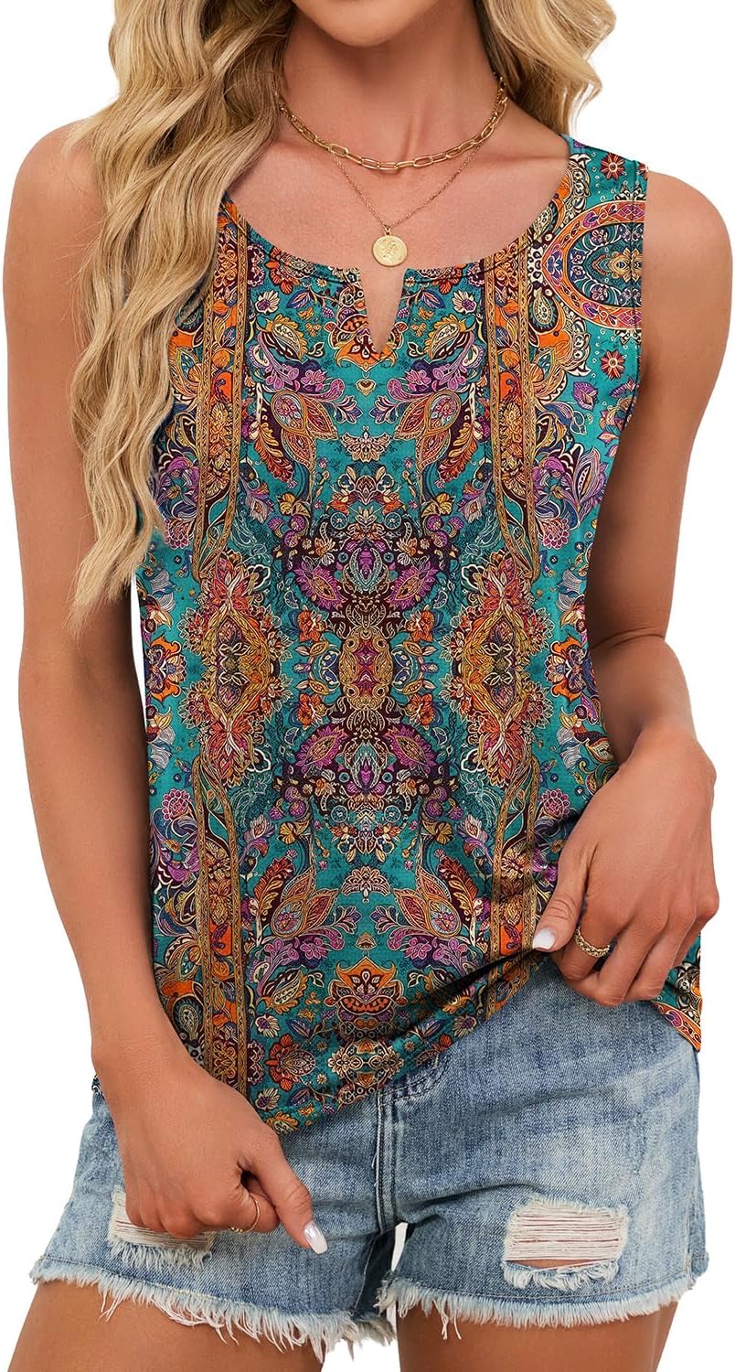 JUSTFASHIONNOW Sleeveless Tank Tops for Women V Neck Tshirts Shirts Cute Summer Tops Dressy Casual Blouses Trendy 2026 - Image 4