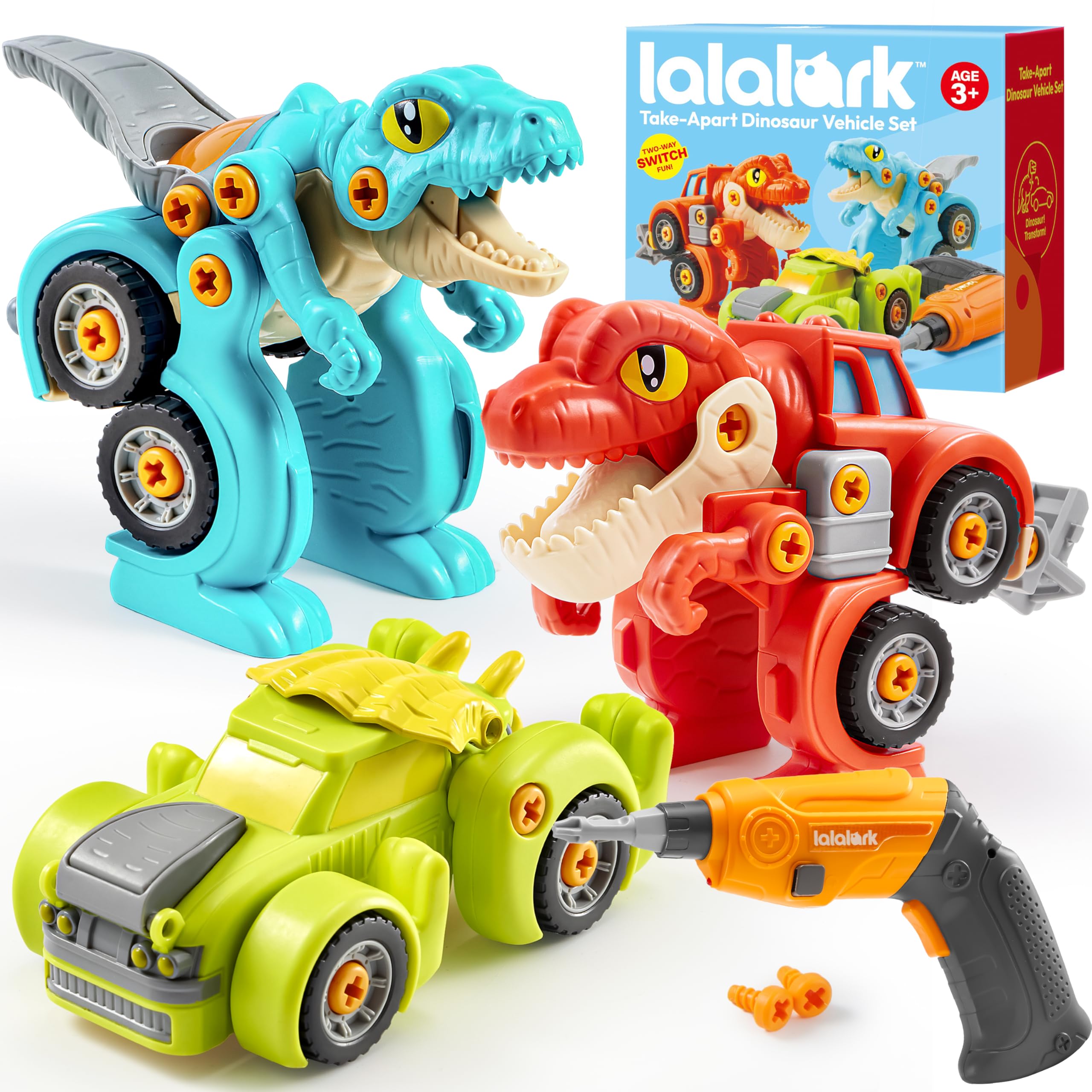 Amazon.com: lalalark Dinosaur Cars, Dinosaur Toys for Kids 3-5
