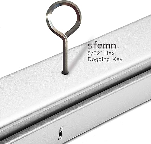 Miniatura 5 de Llave hexagonal de 532 pulgadas, llave Allen con bucle completo, llave de puerta Allen para dispositivos de salida de pánico, metal sólido, 10