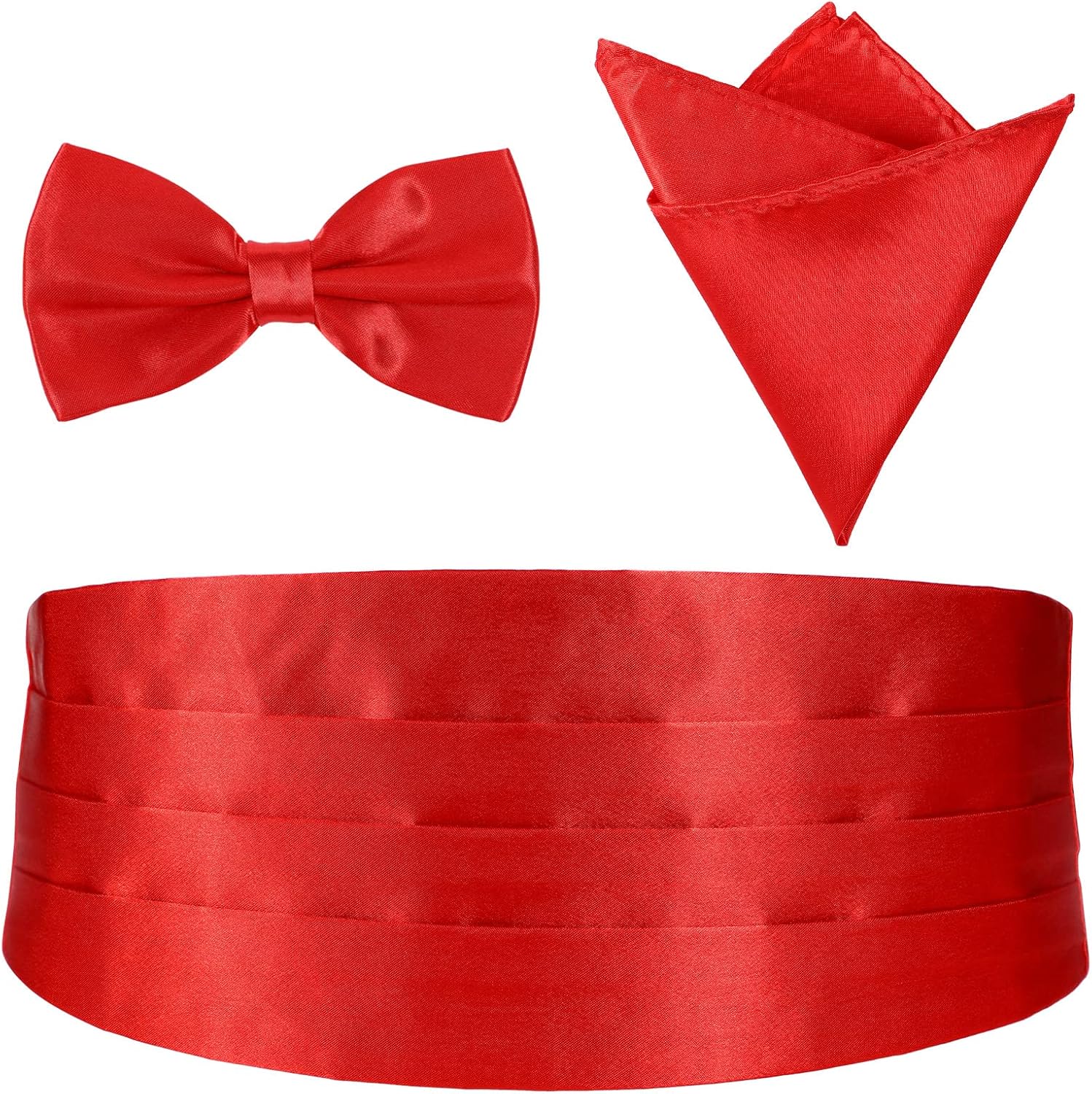 BESPORTBLE 3pcs Bow Ties Cummerbund for Men Bow Tie and Cummerbund Set