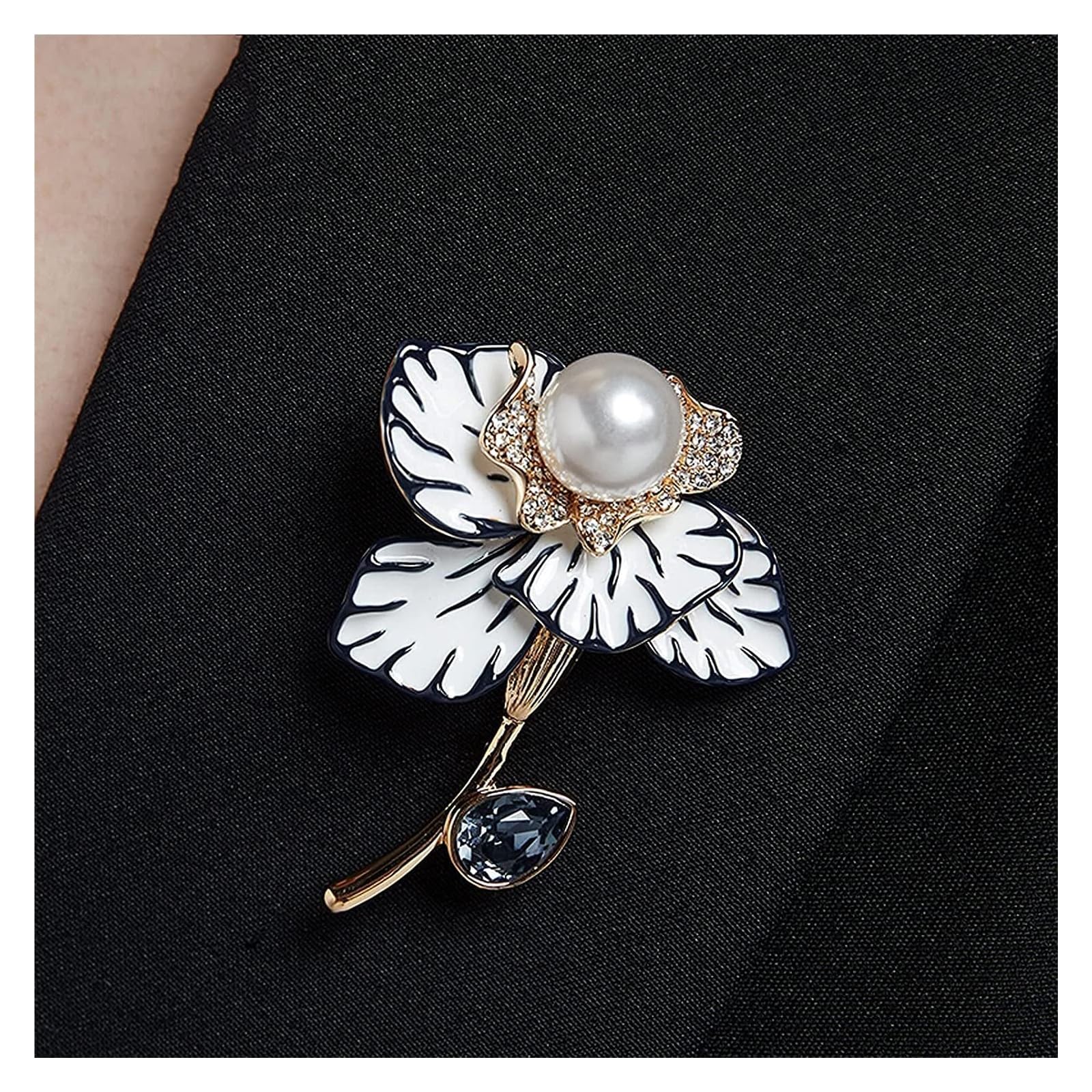 Broschen Brosche Damen Brosche Anstecknadel Damenmode Kristallbrosche Mantel Revers Schal Schal Anstecknadel for Party Hochzeit Bankett Anstecknadel for Frauen Broschennadeln