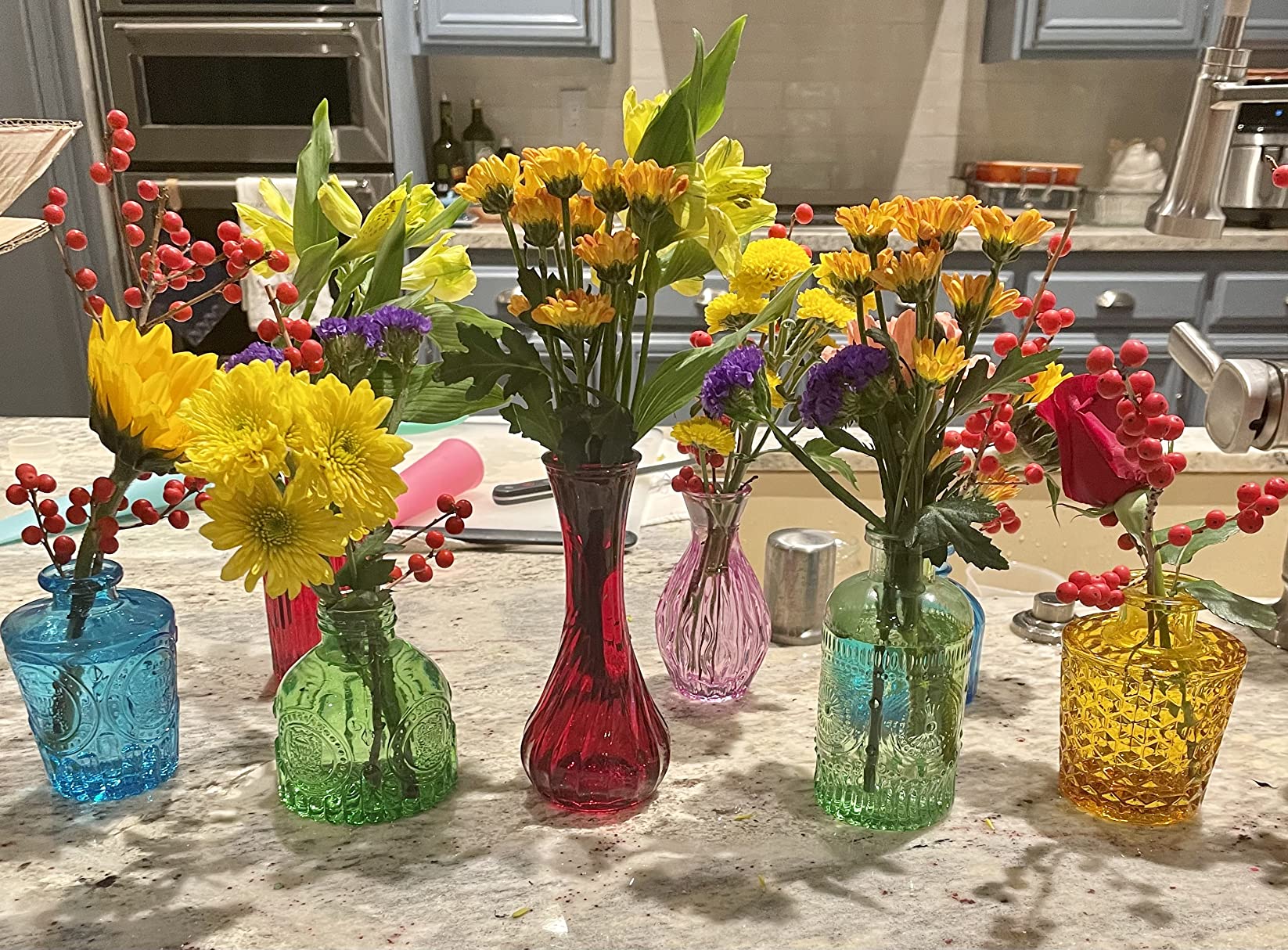 5/mo Finance HIONXMGA Glass Bud Vases in Bulk 12PCS,Small Clear Bud