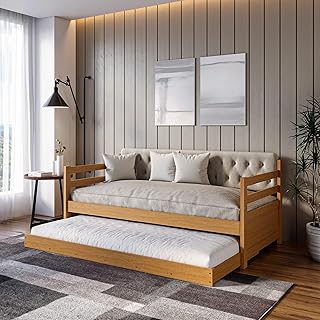 Sofá Cama Bicama Solteiro Lux Imbuia - Produto 5 mais recomendado com 0 estrelas