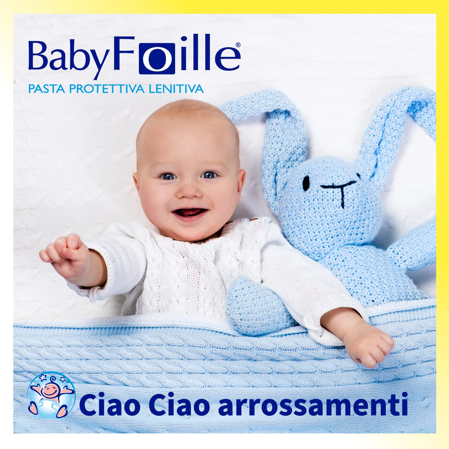 Foille Baby Pasta protettiva lenitiva neonato arrossamenti pelle irritazione pannolino Ossido di Zinco Olio di Pesce 2x145g
