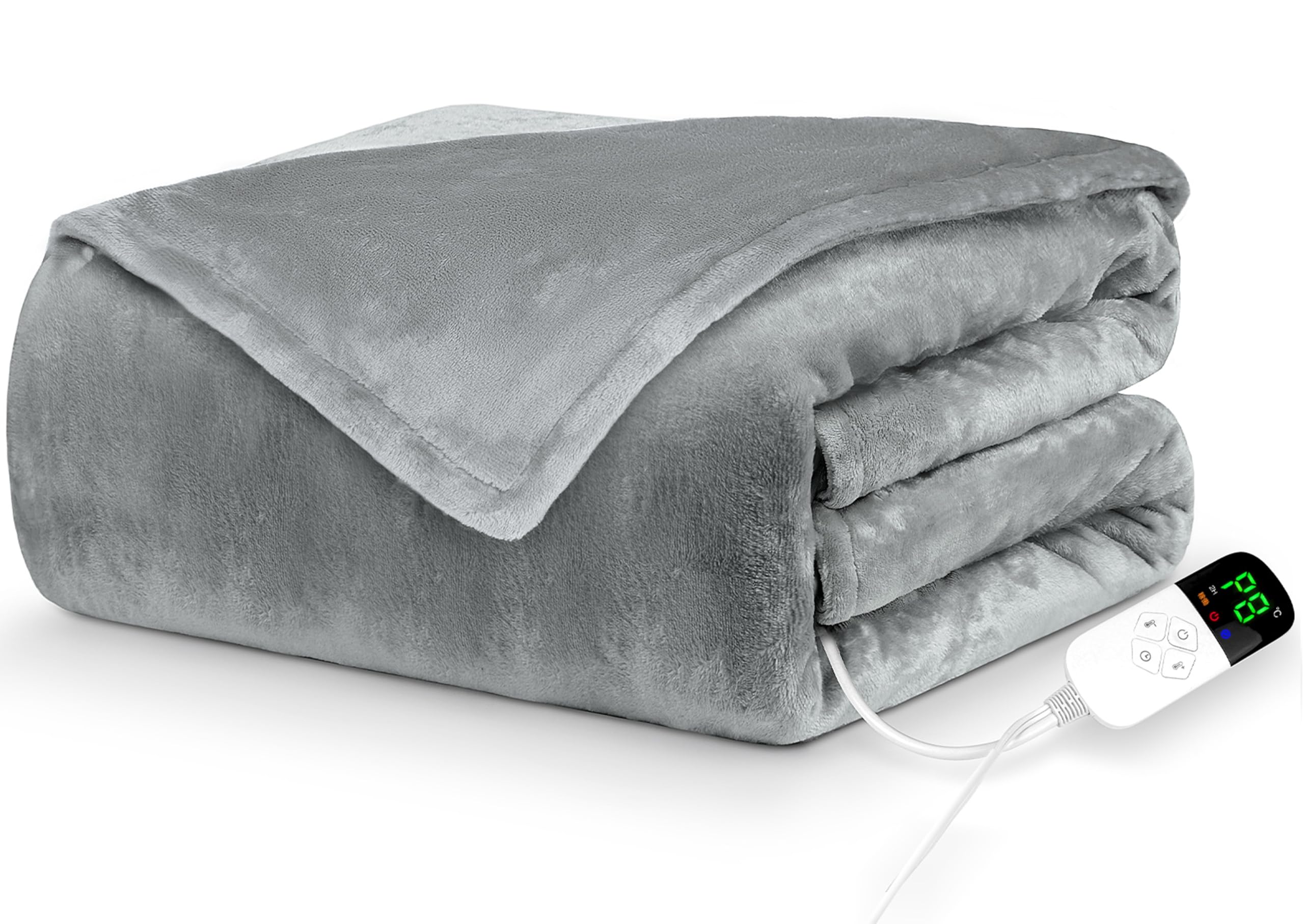 Amazon.co.jp : Aliliy 電気毛布 掛け敷き兼用 洗える【188x130cm 8